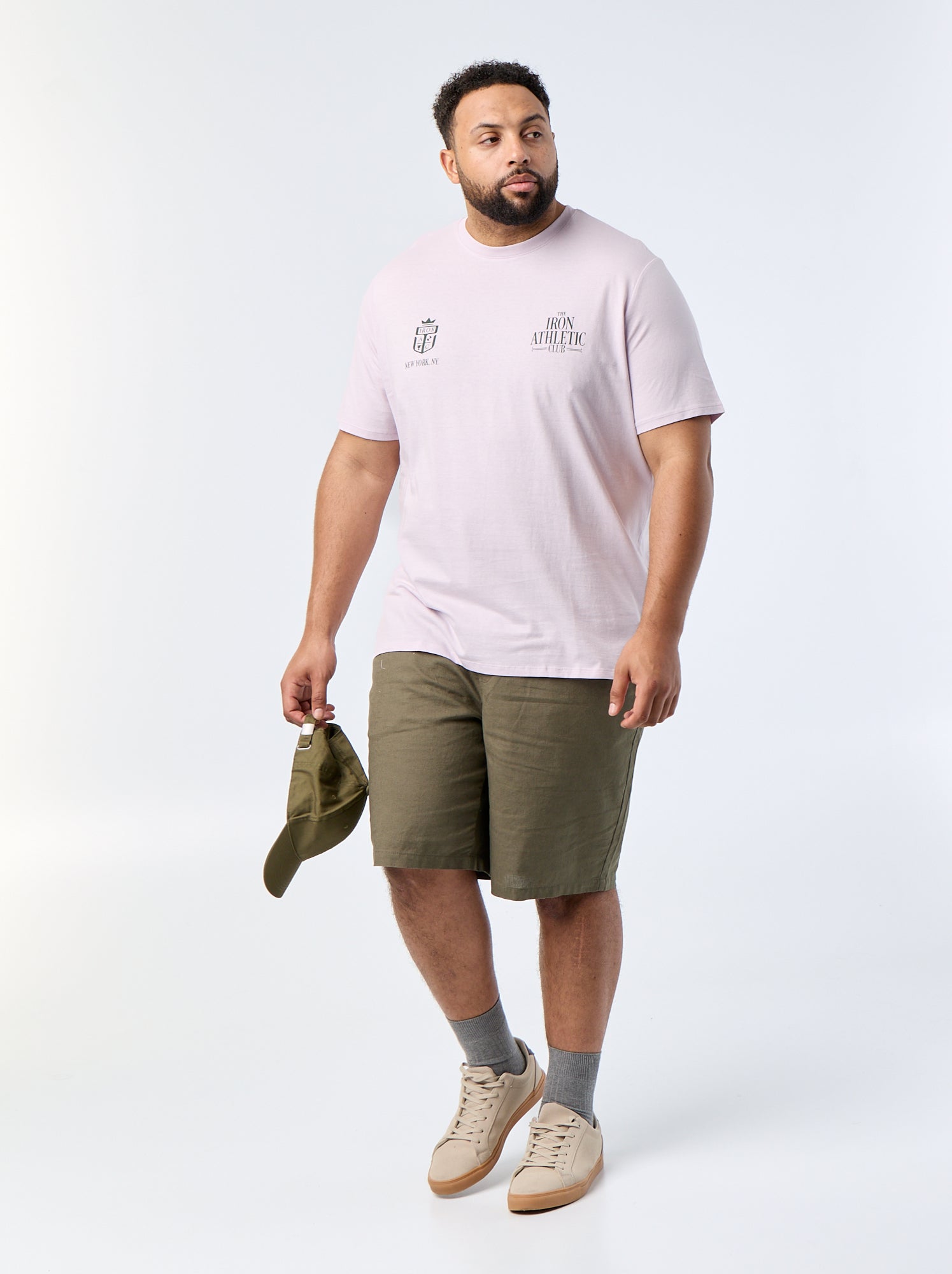 T-shirt imprimé à manches courtes - Violet