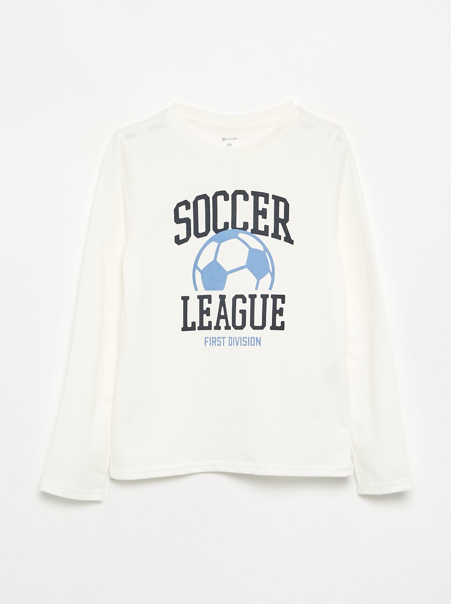 T-shirt imprimé à manches longues - Blanc (GBO94_9)