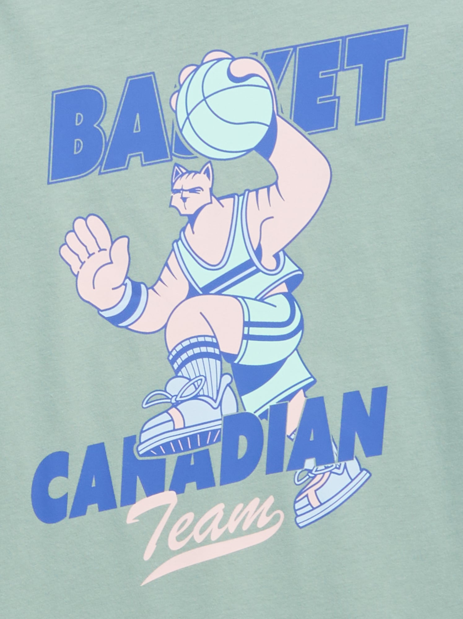 T-shirt imprimé à manches longues - Bleu (GBO94_5)