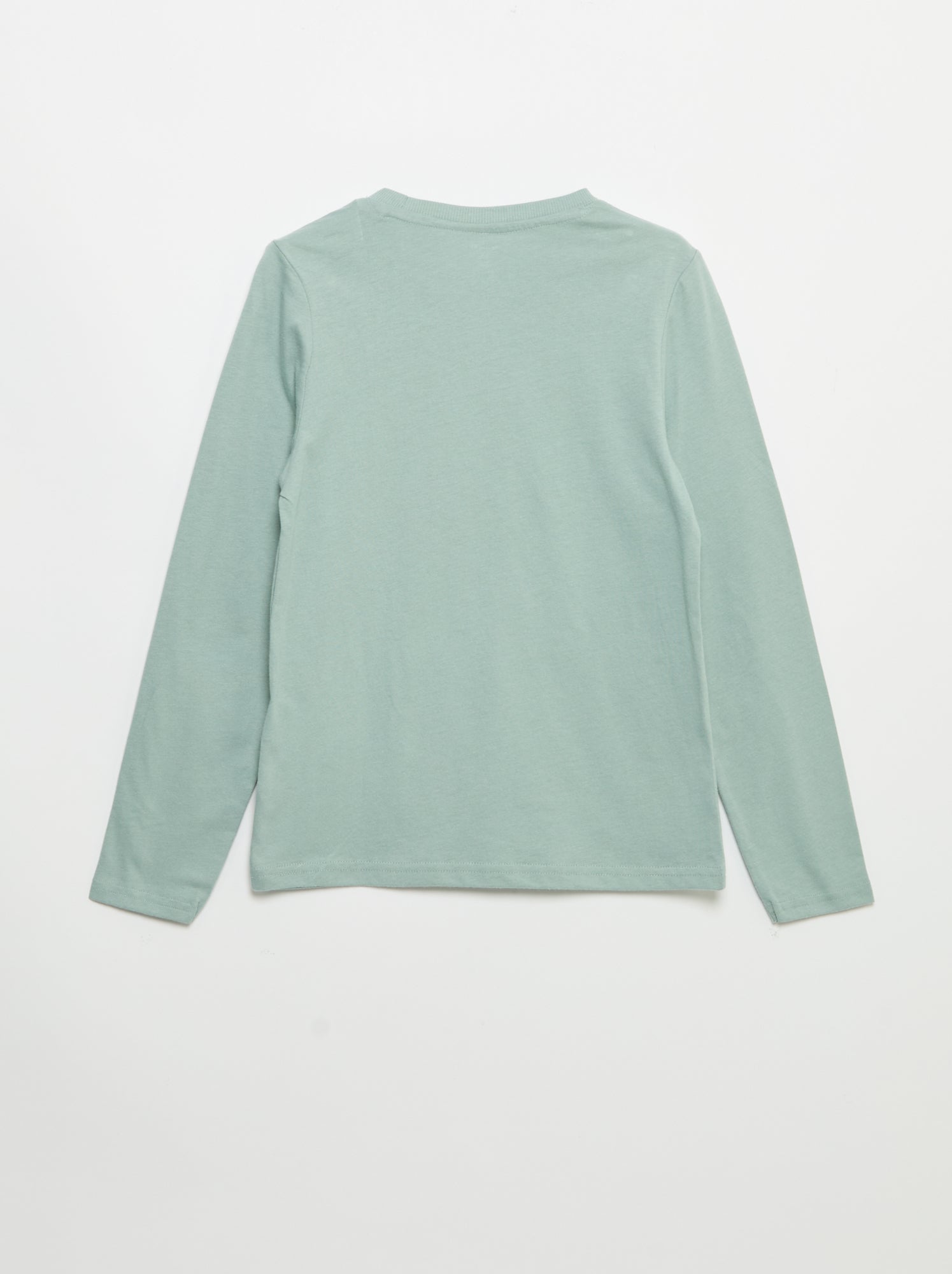 T-shirt imprimé à manches longues - Bleu (GBO94_5)