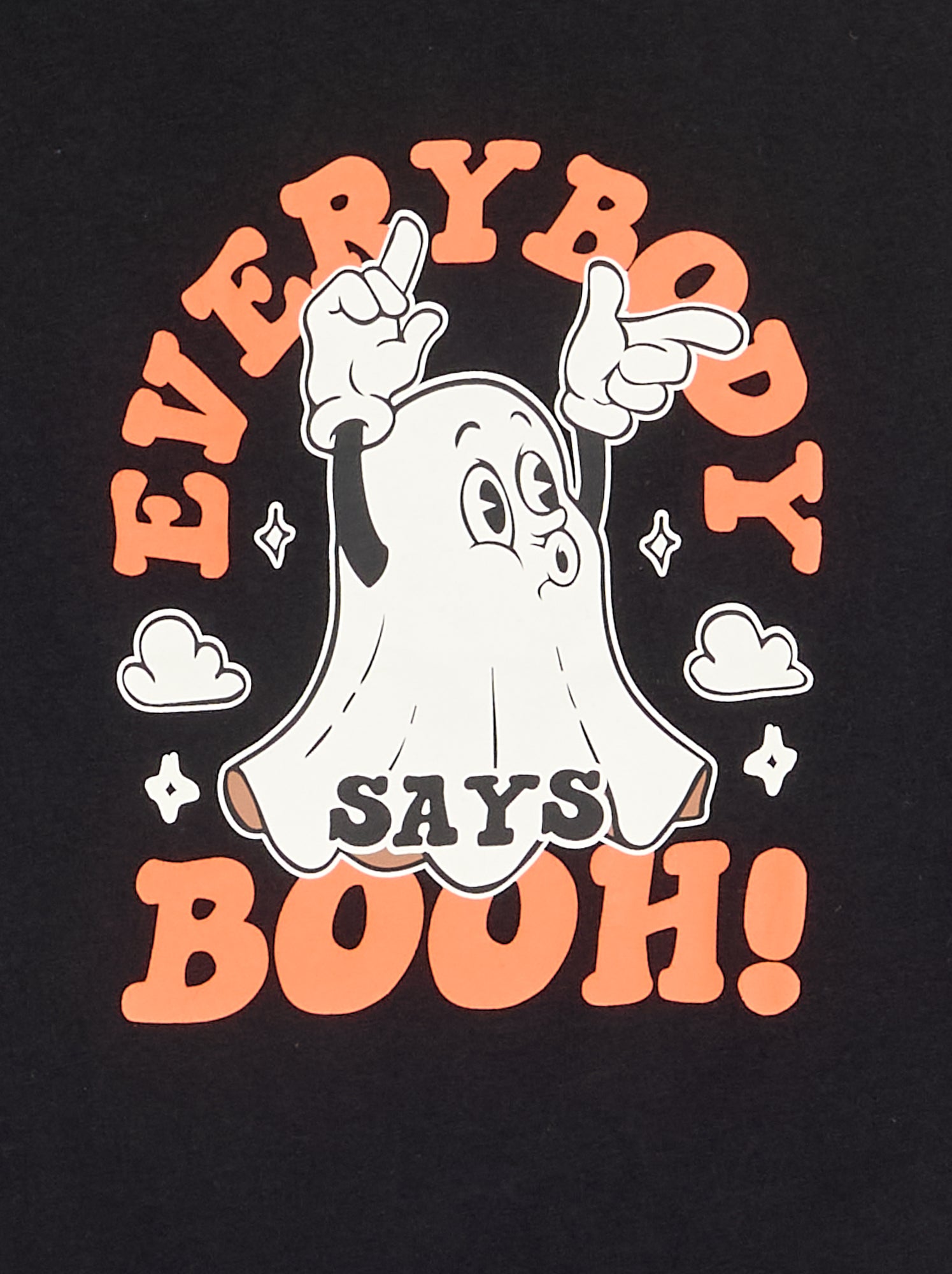 T-shirt imprimé à manches longues - Noir (GBO94_24)
