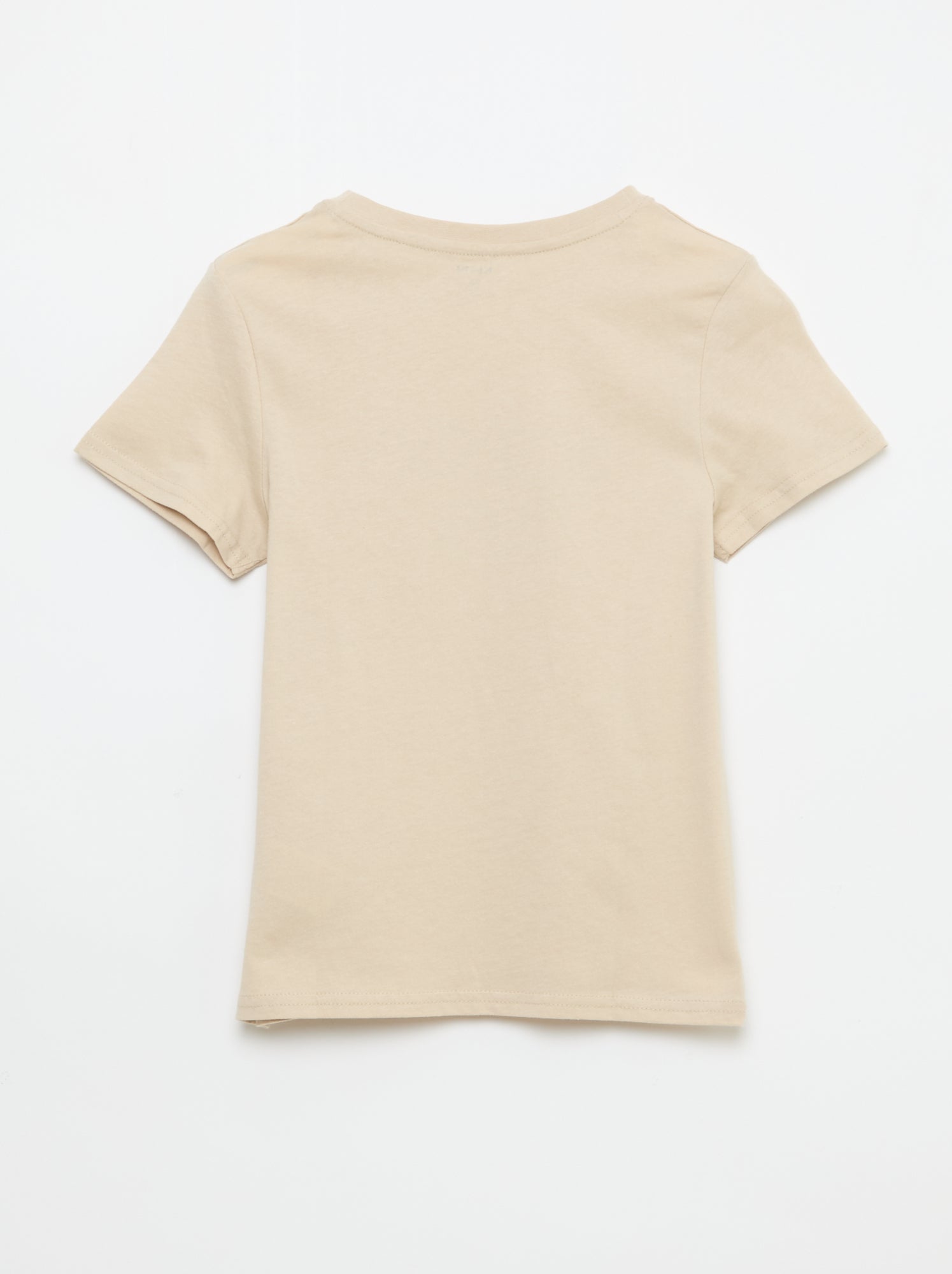 T-shirt imprimé à message - Beige