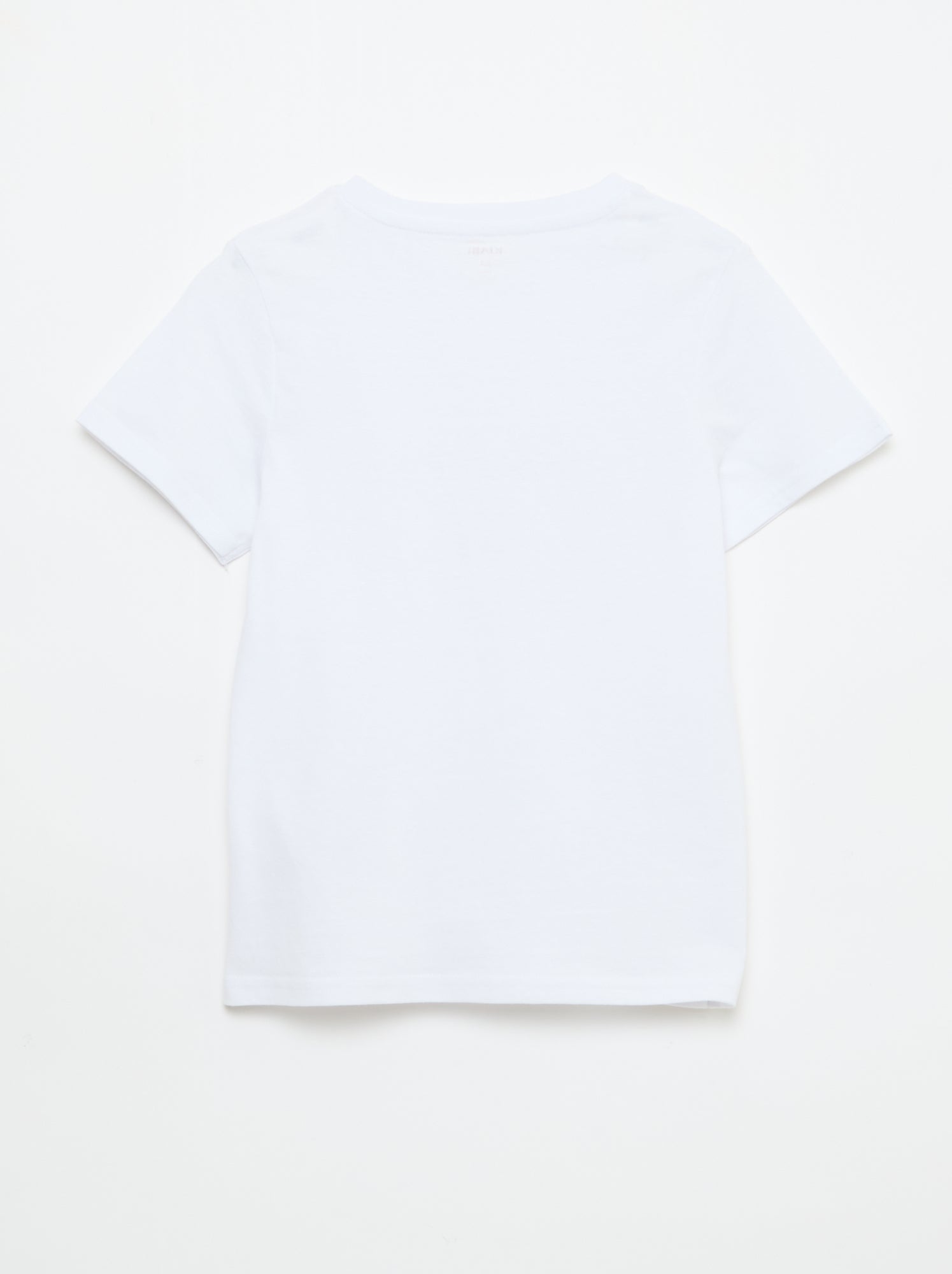 T-shirt imprimé à message - Blanc (EUP57_18)