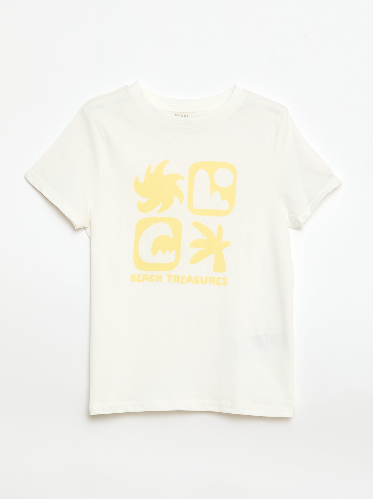 T-shirt imprimé à message - Blanc (EUP57_2)