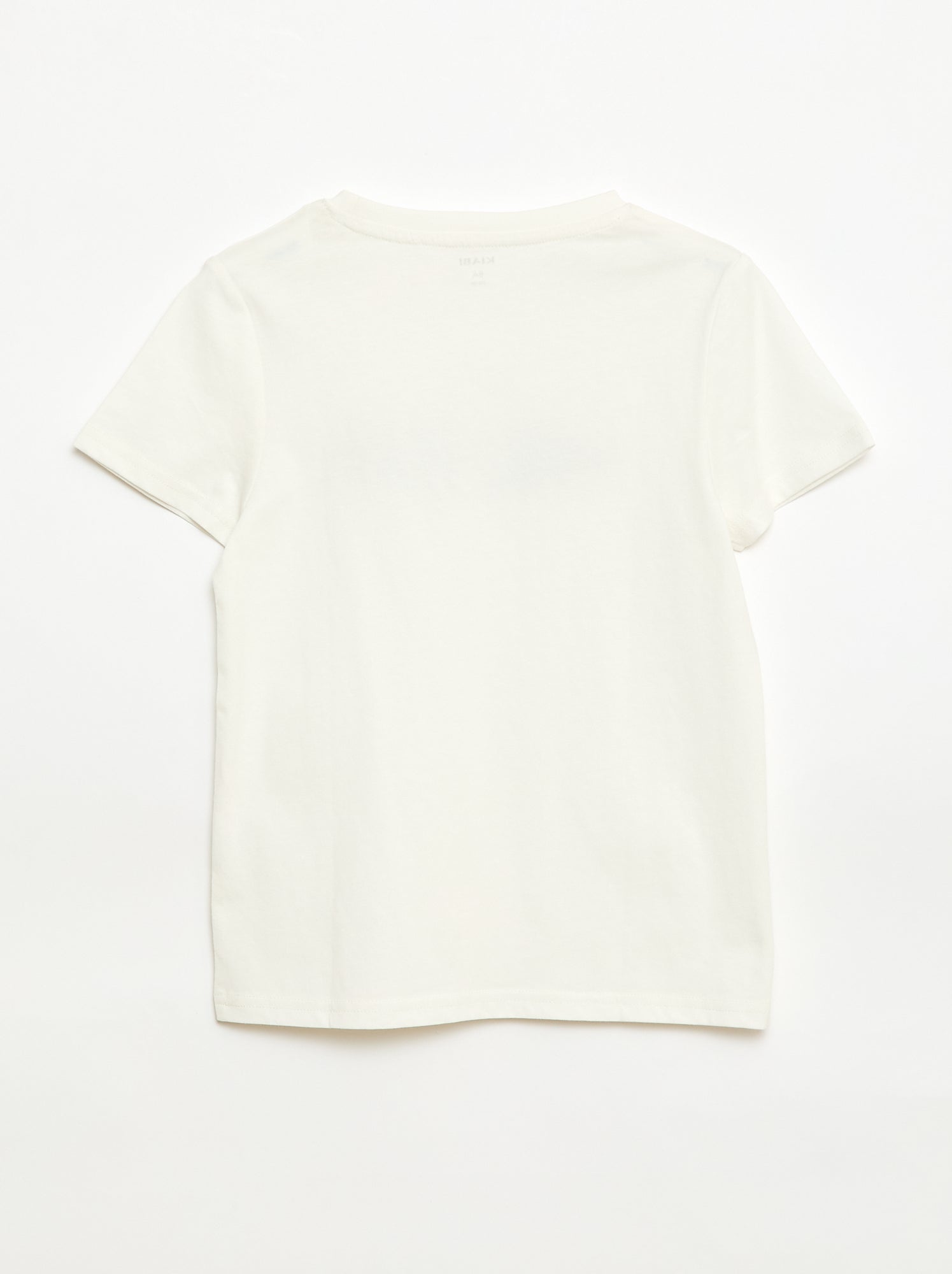 T-shirt imprimé à message - Blanc (EUP57_7)