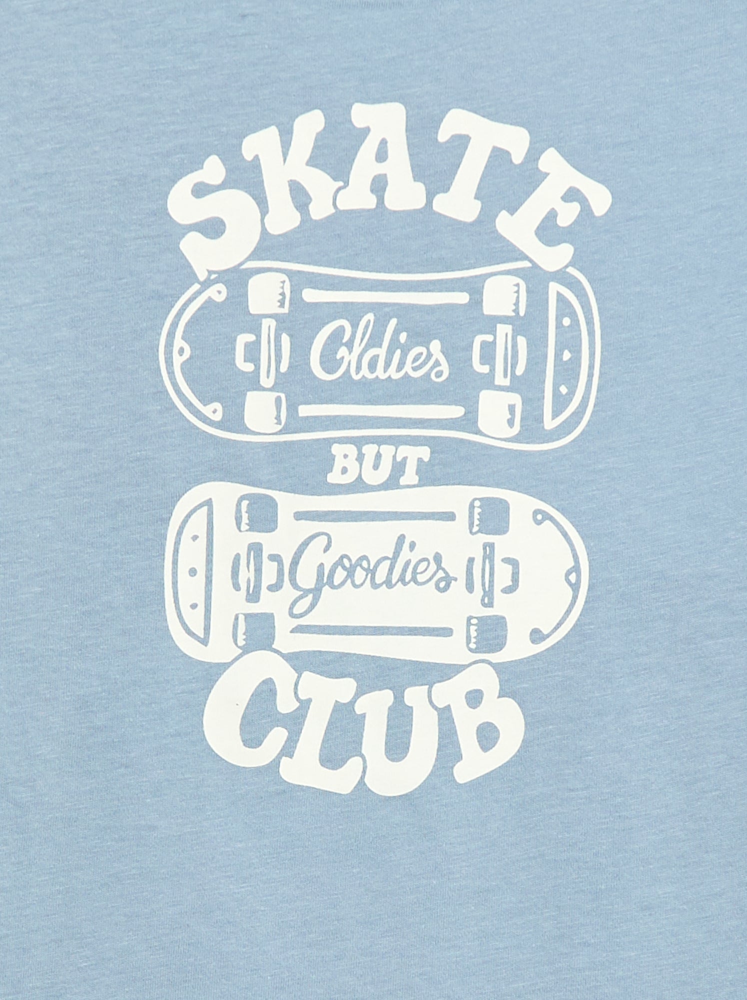 T-shirt imprimé à message - Bleu