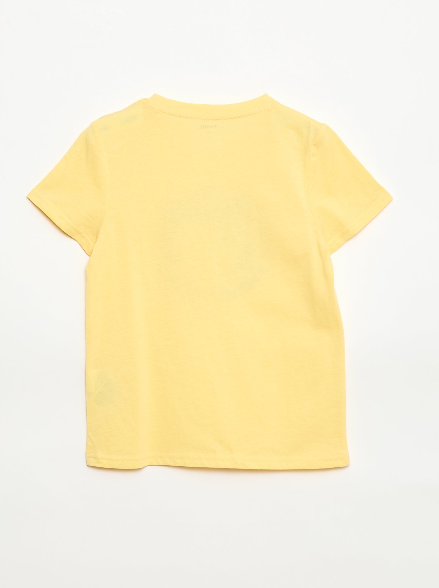 T-shirt imprimé à message - Jaune