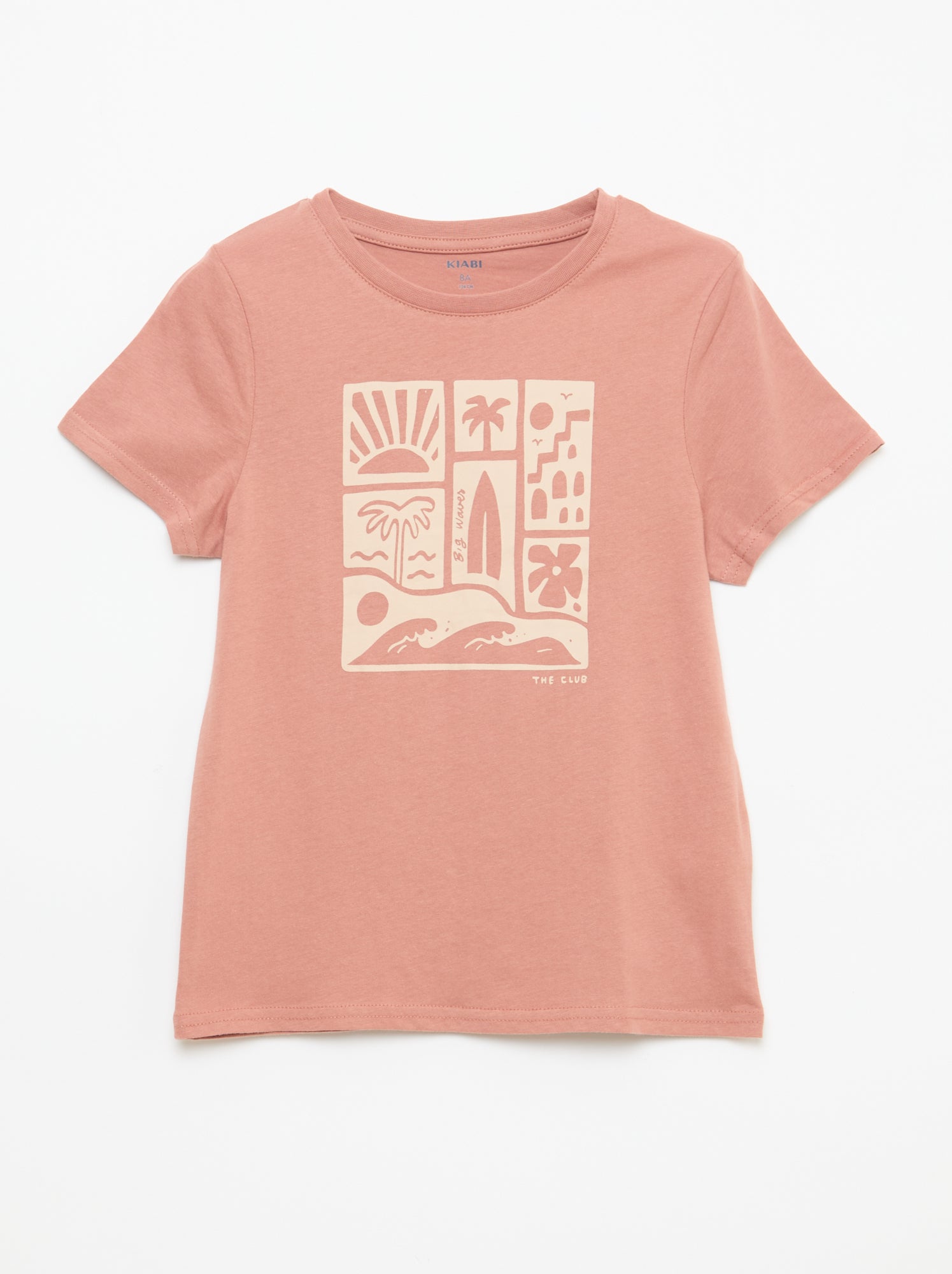T-shirt imprimé à message - Rouge