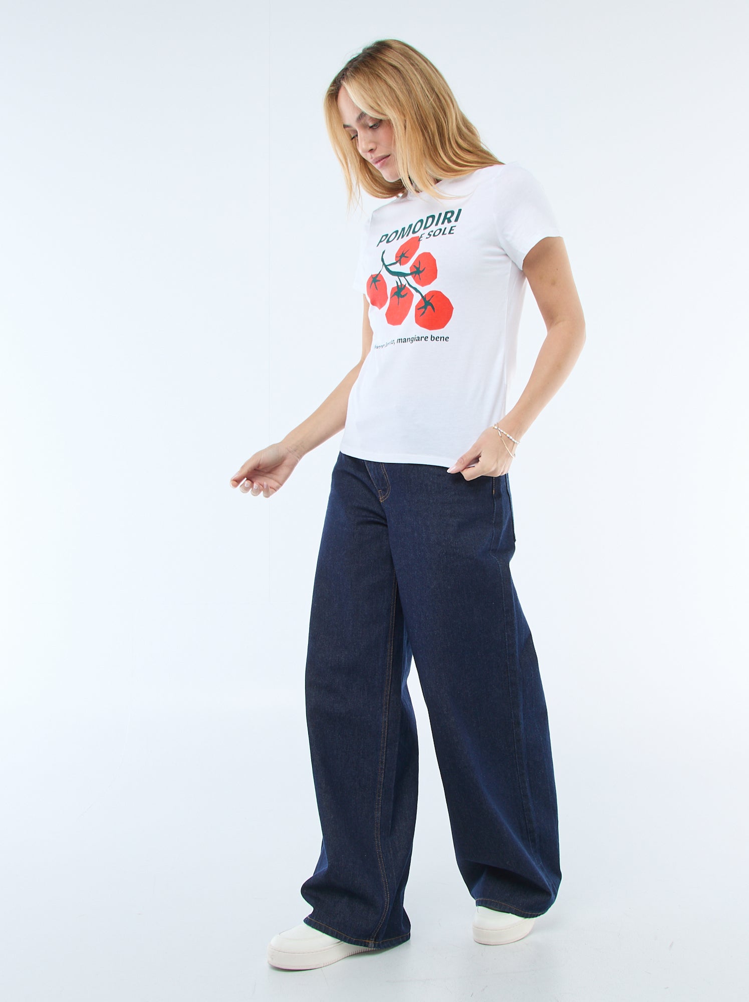 T-shirt imprimé - Blanc (CLC07_41)