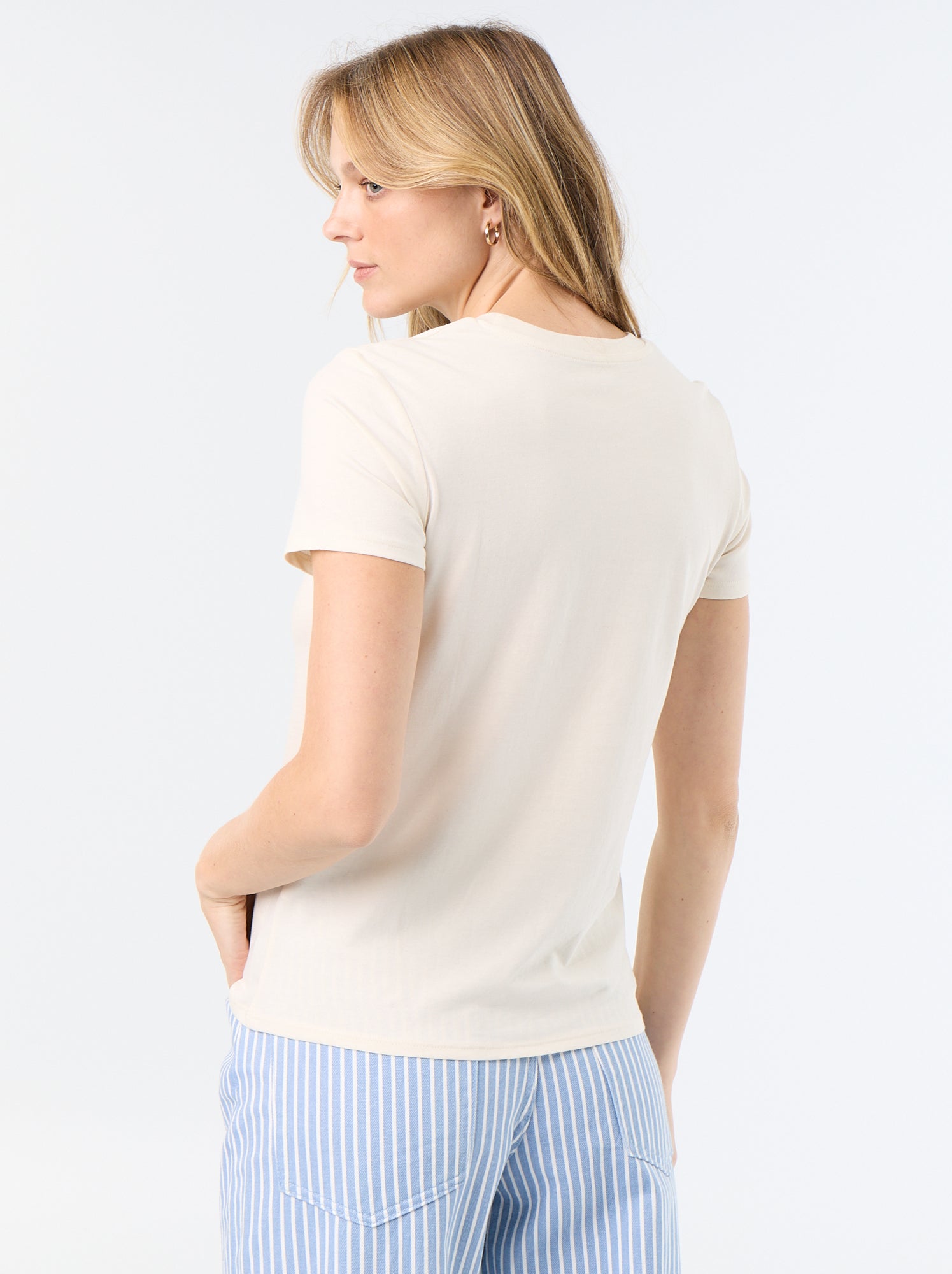 T-shirt imprimé - Blanc (CLC07_63)