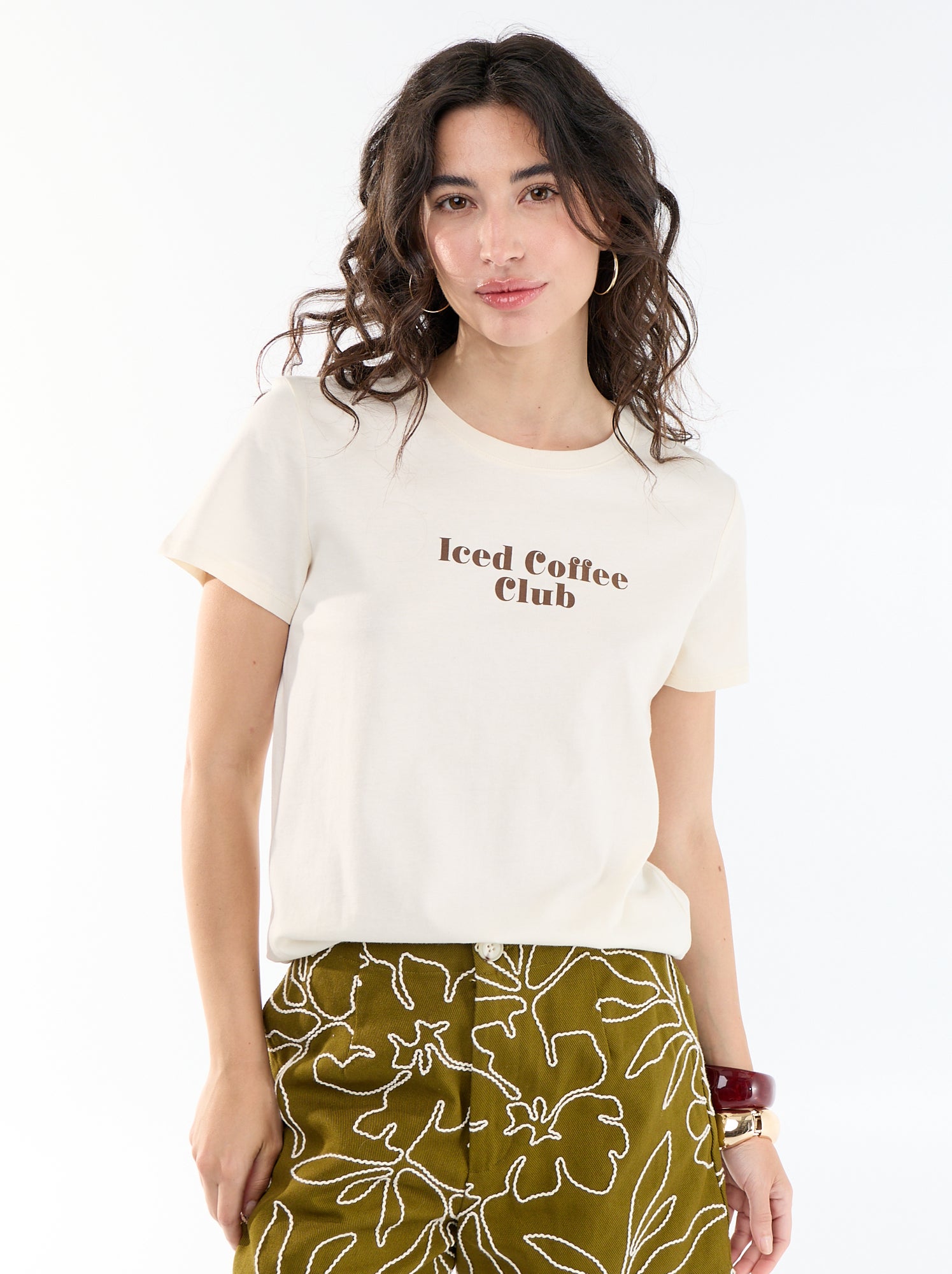 T-shirt imprimé - Blanc (CLC07_66)