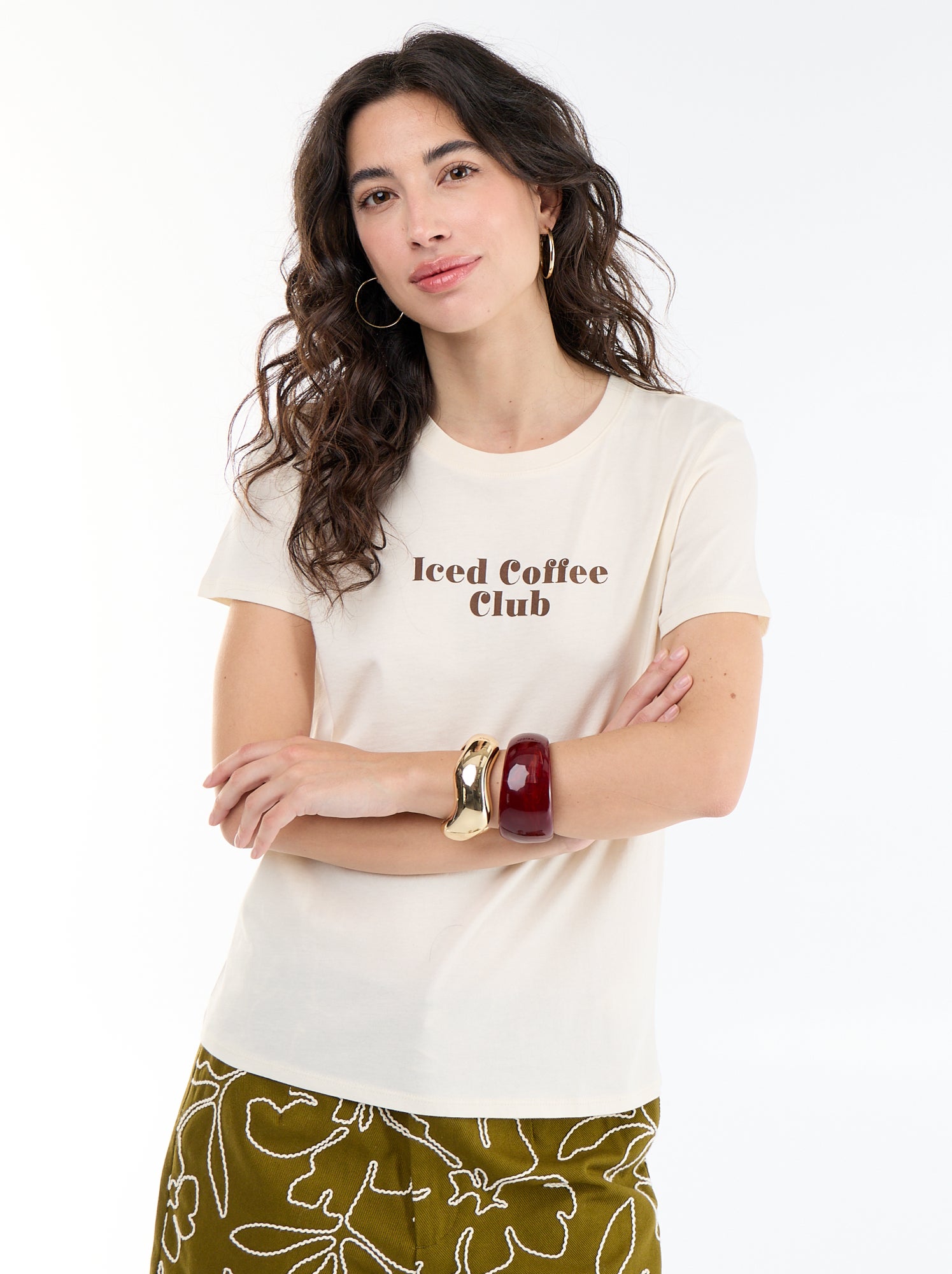 T-shirt imprimé - Blanc (CLC07_66)