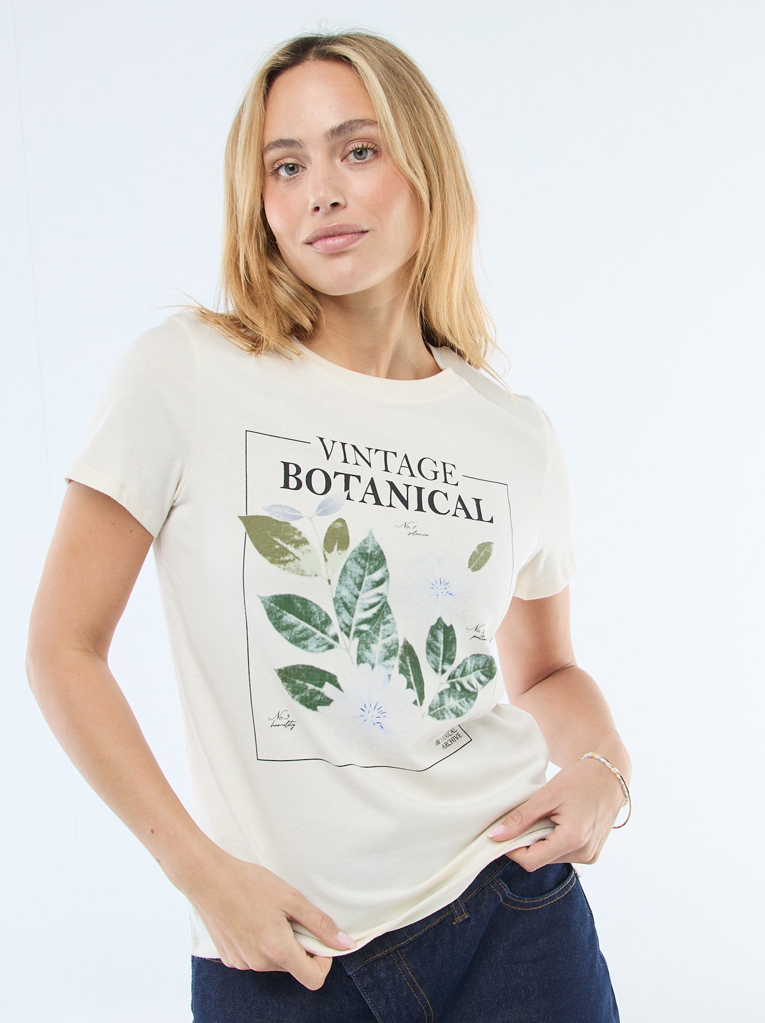 T-shirt imprimé - Ecru