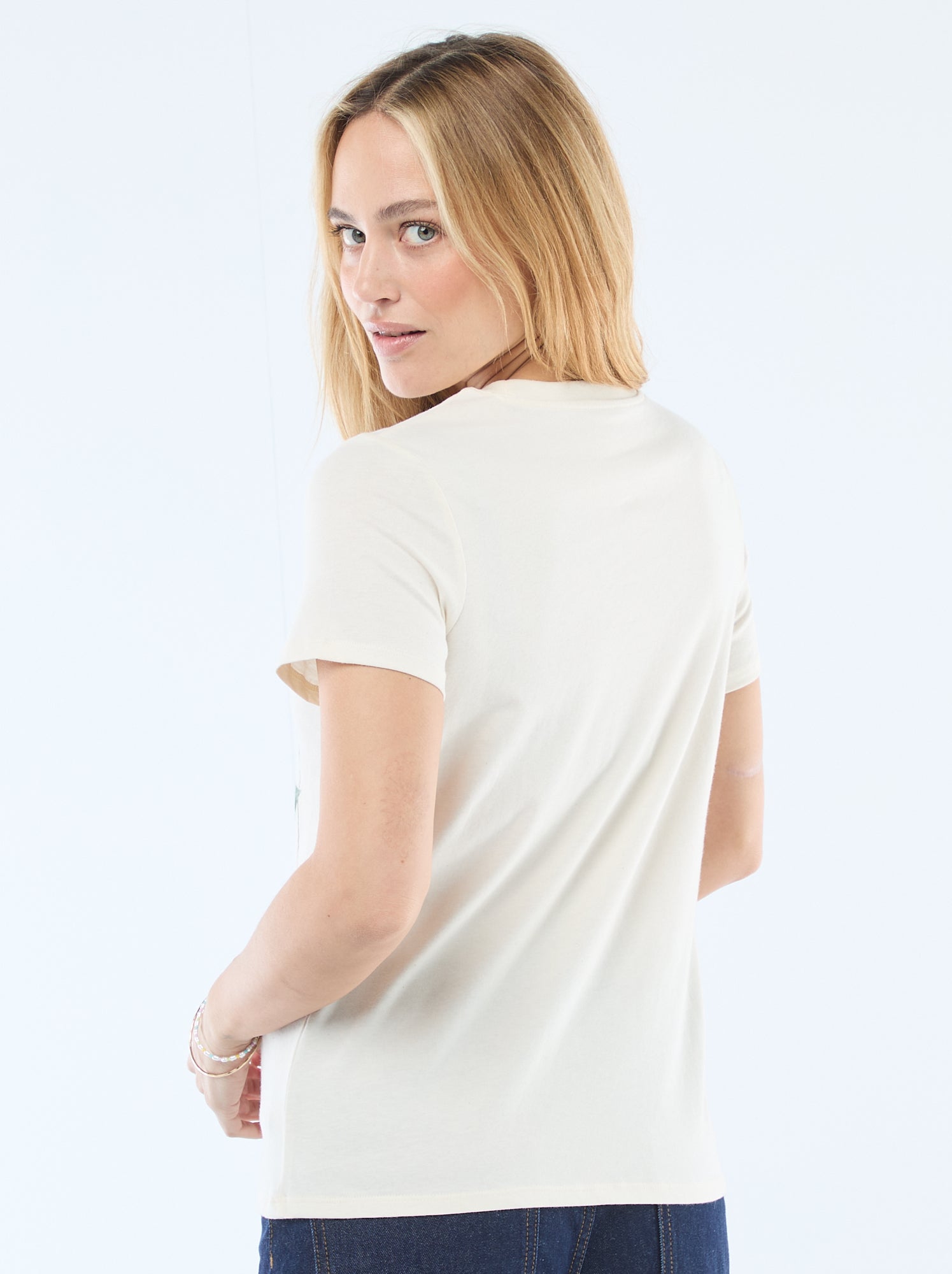 T-shirt imprimé - Ecru