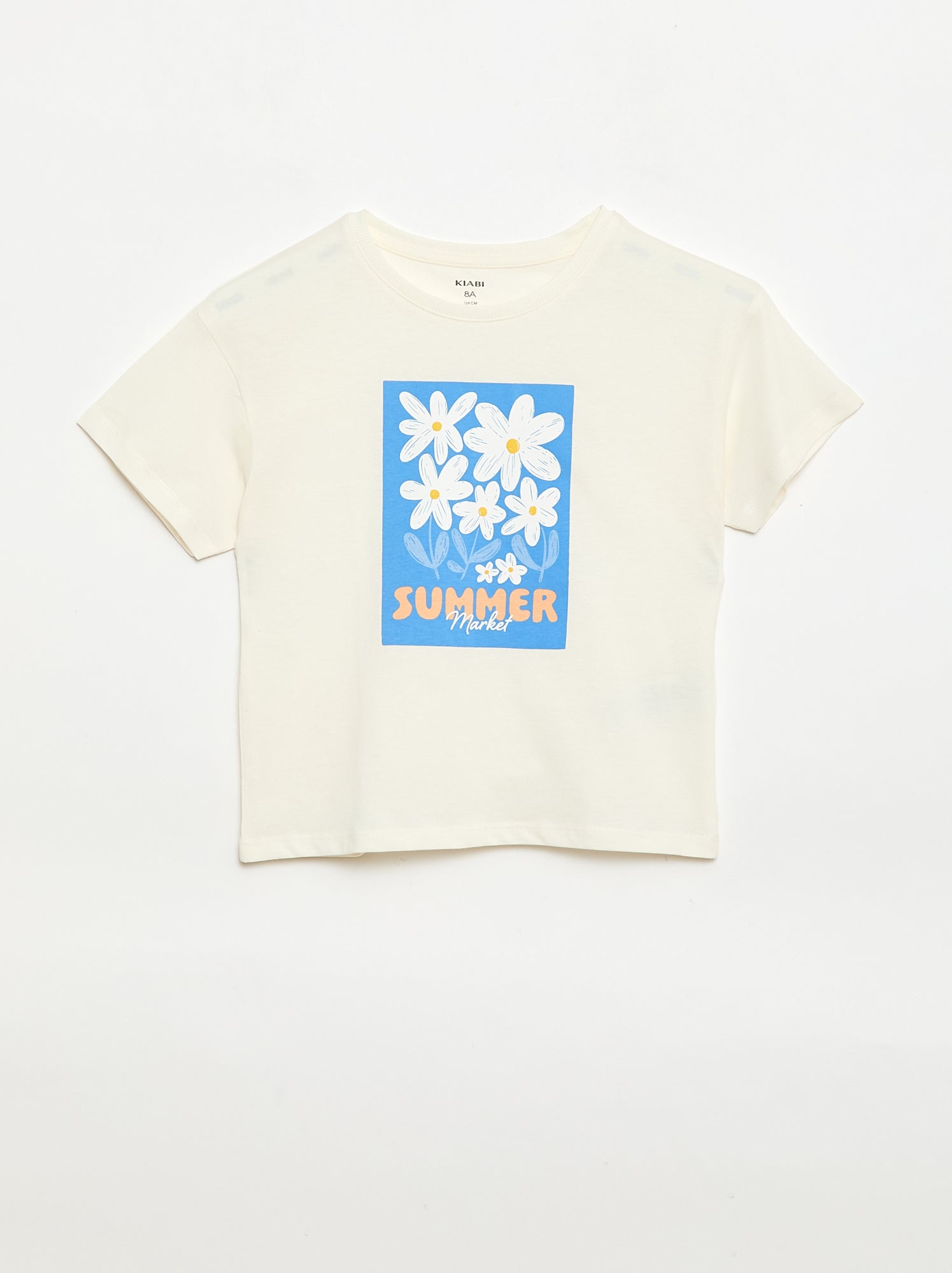 T-shirt imprimé fantaisie - Blanc (EUP65_11)