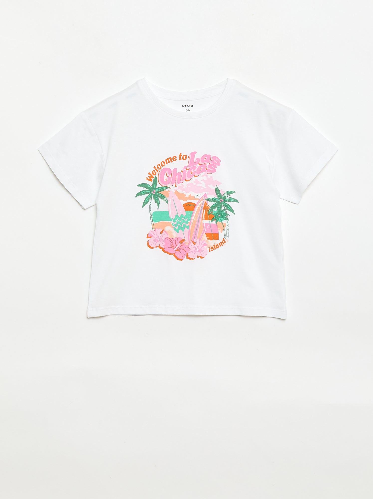 T-shirt imprimé fantaisie - Blanc (EUP65_28)