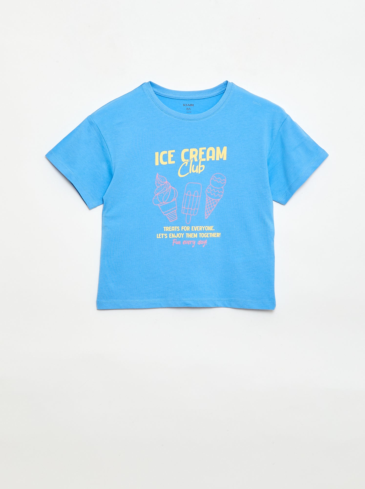 T-shirt imprimé fantaisie - Bleu