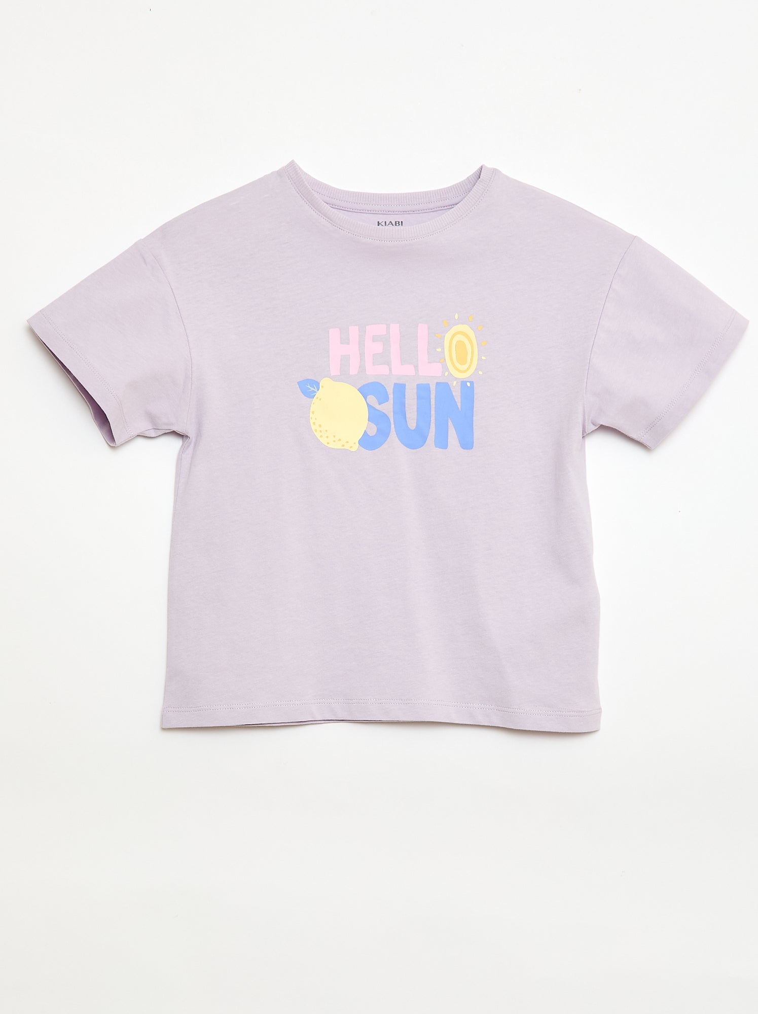 T-shirt imprimé fantaisie - Violet