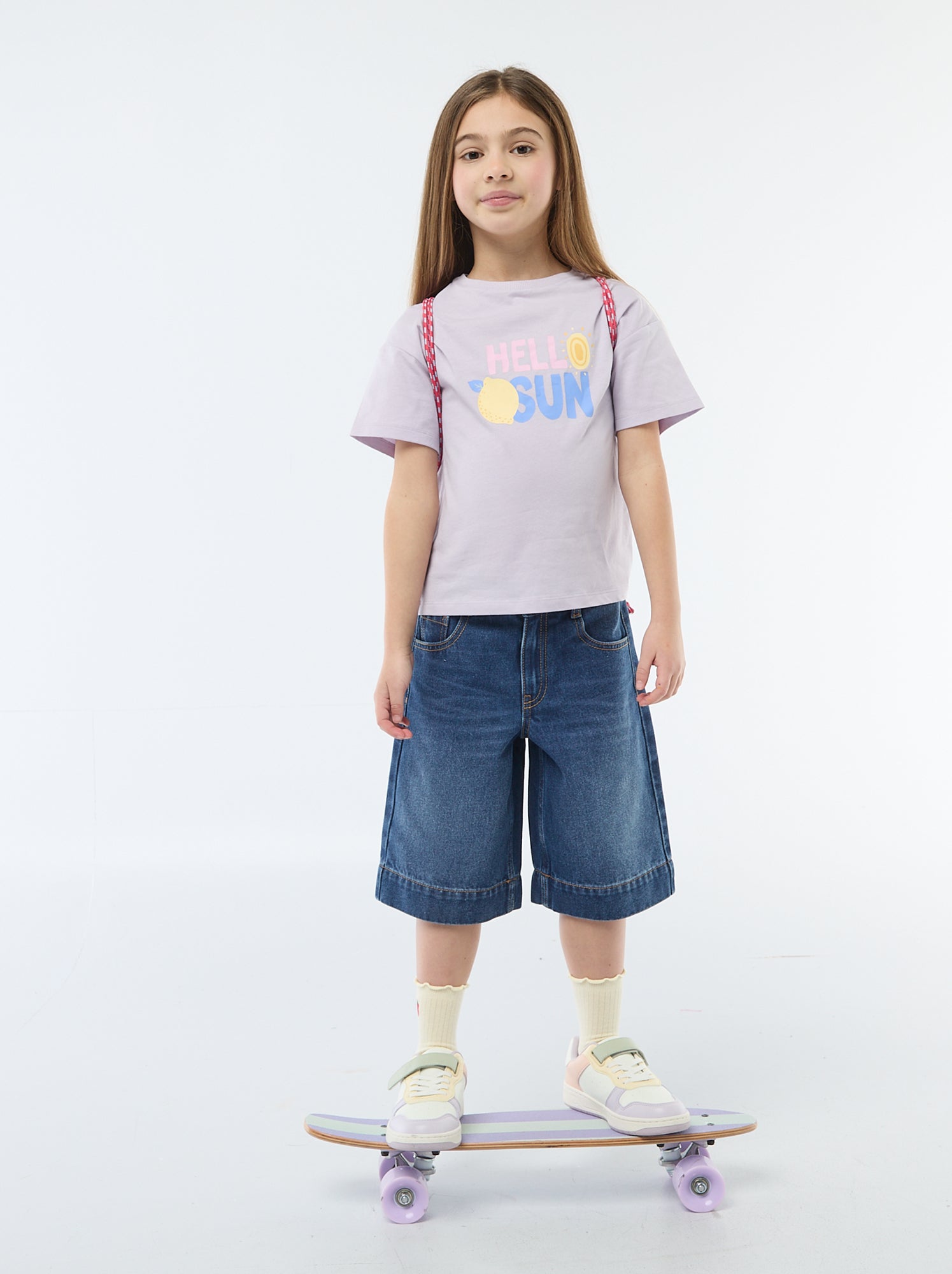 T-shirt imprimé fantaisie - Violet