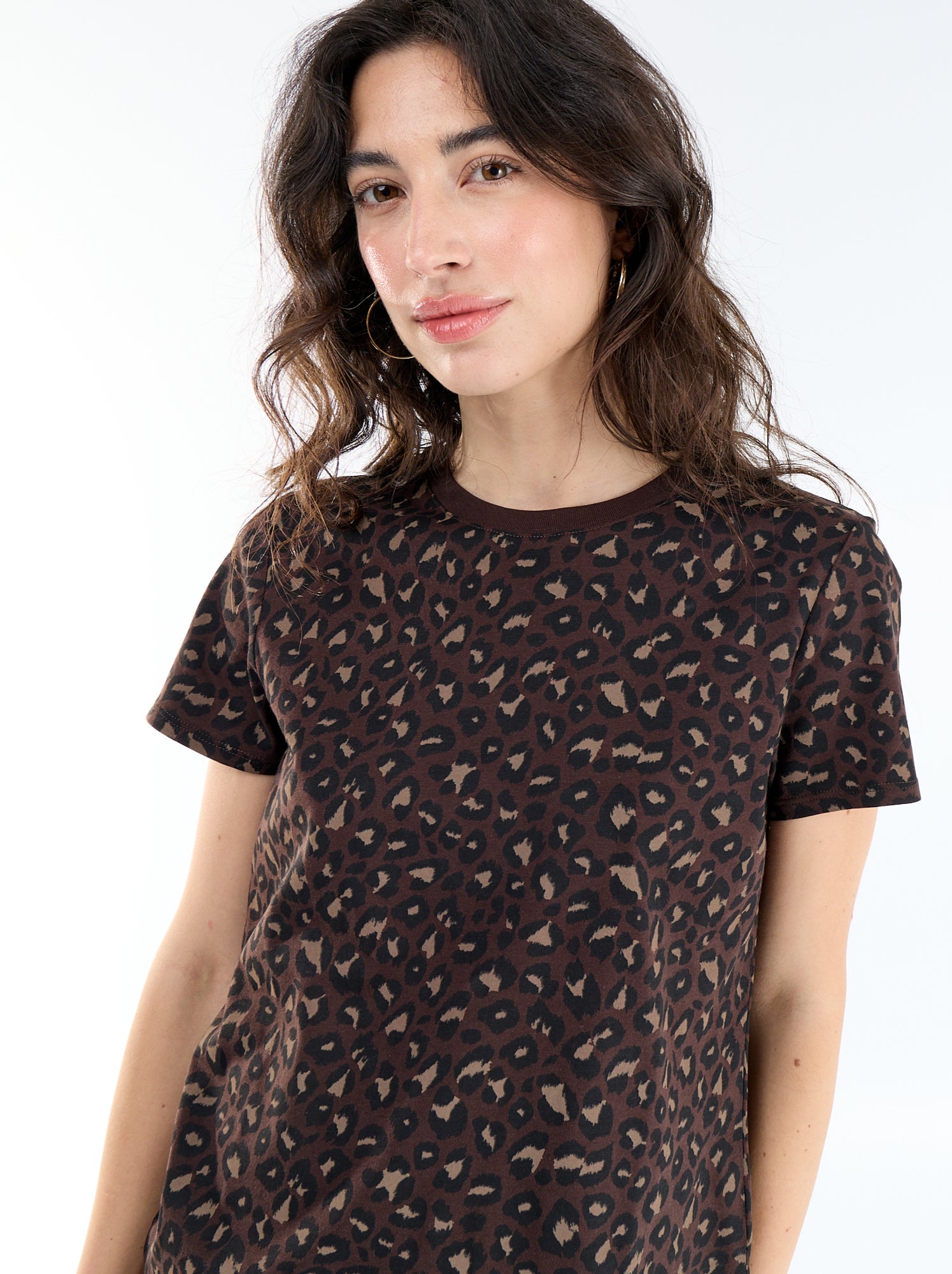 T-shirt imprimé - Marron (CLC07_64)