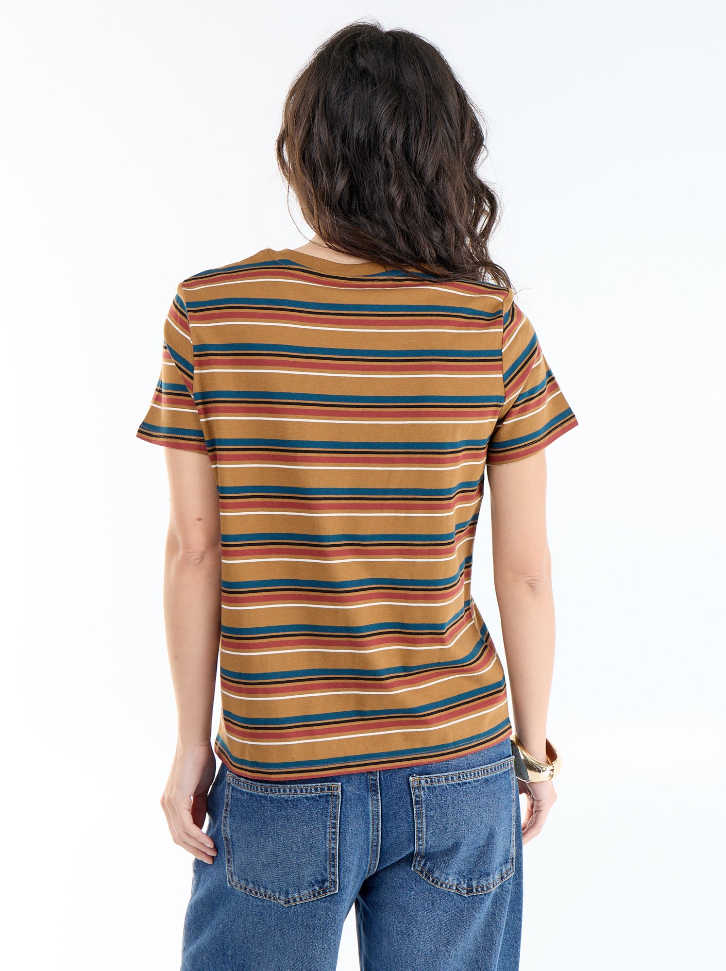 T-shirt imprimé - Marron (CLC07_68)