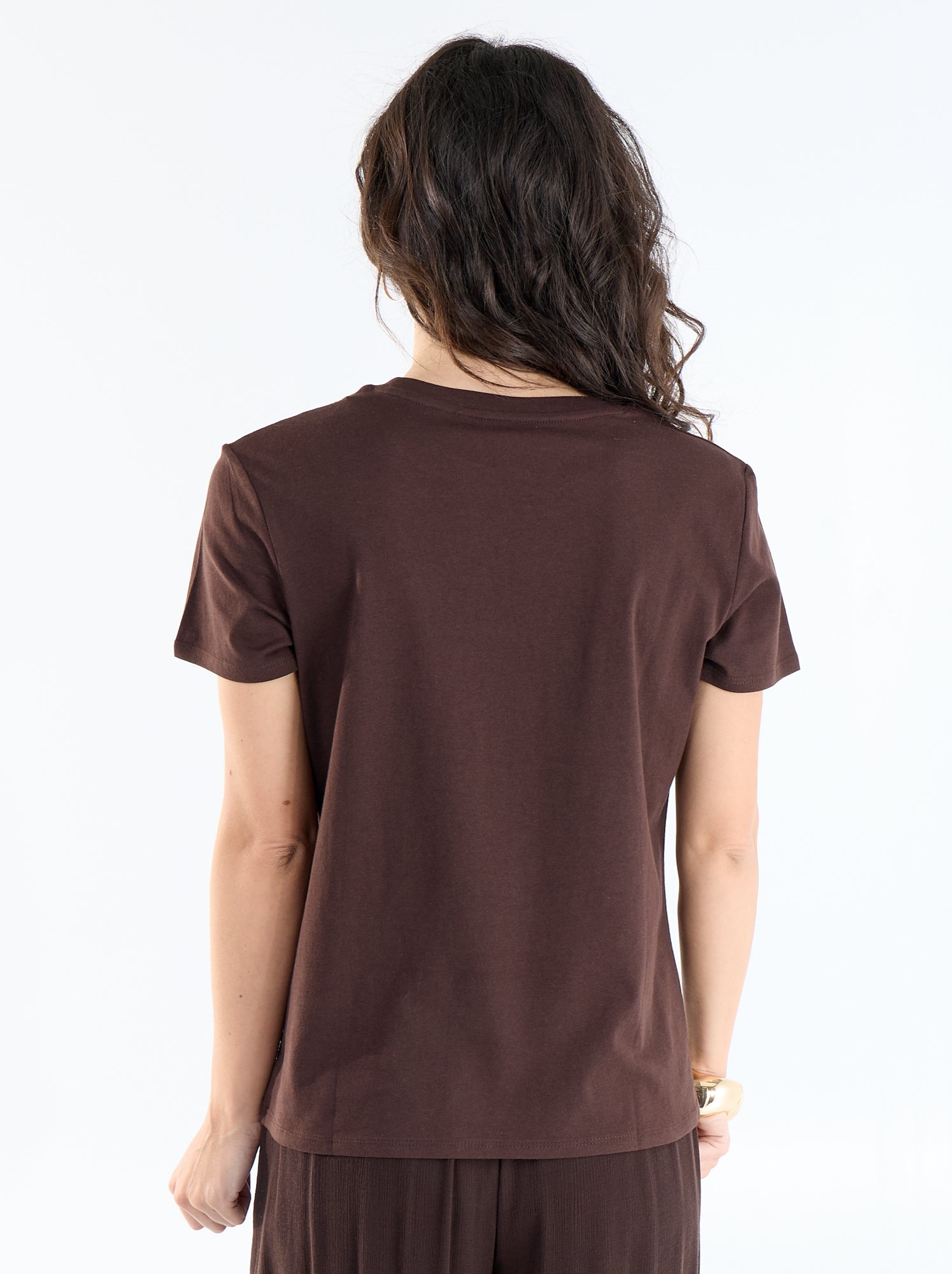 T-shirt imprimé - Marron (CLC07_71)
