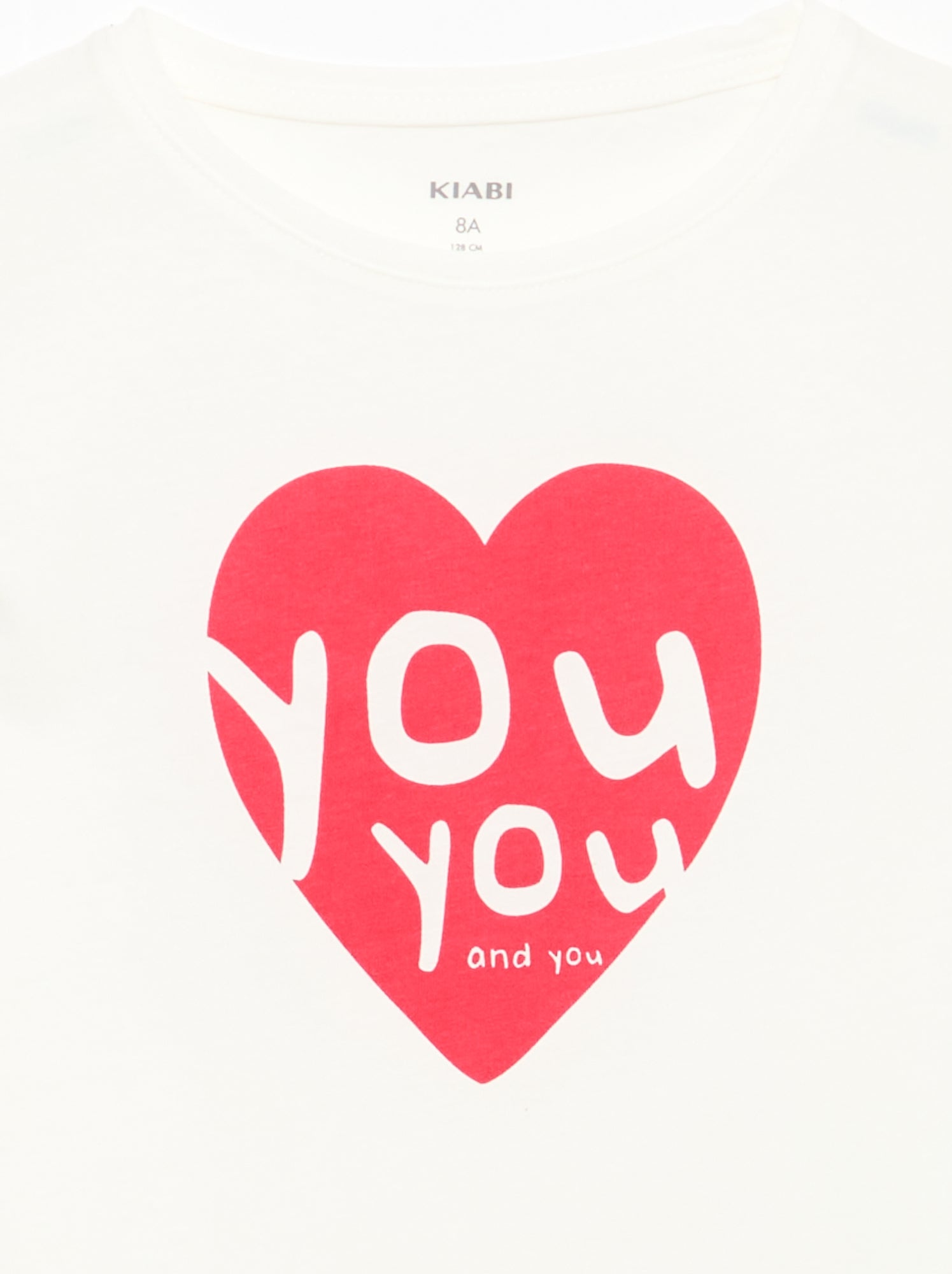 T-shirt imprimé message à manches courtes - Blanc
