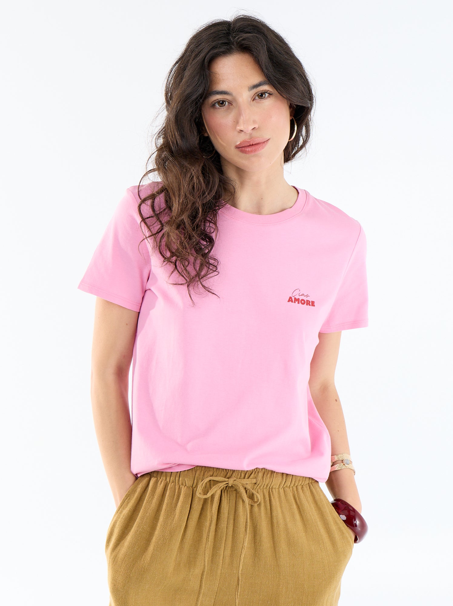 T-shirt imprimé - Rose