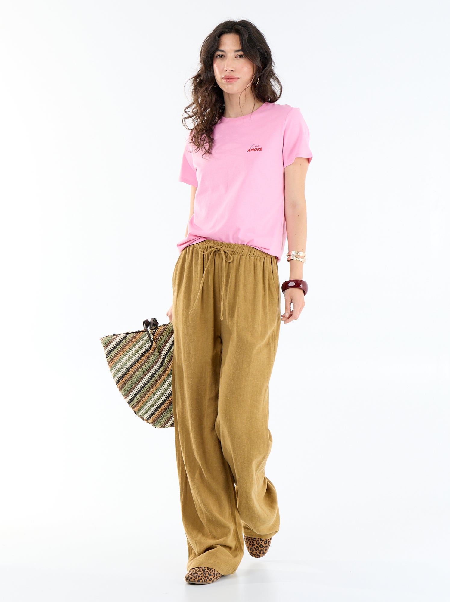 T-shirt imprimé - Rose
