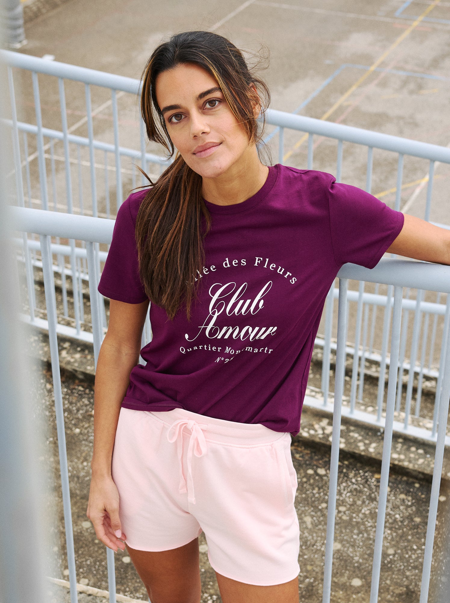 T-shirt imprimé - Violet