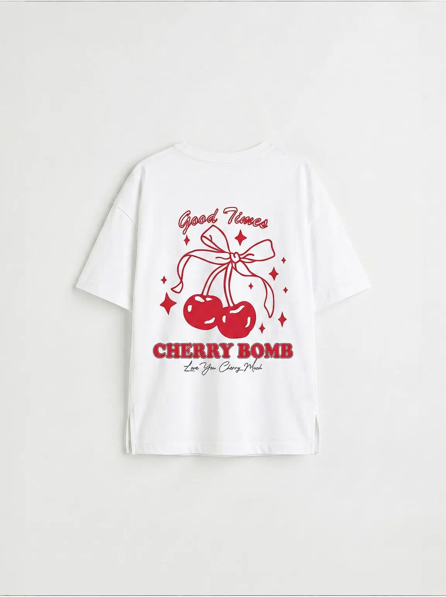 T-shirt jeune en coton et élasthanne tommy - Blanc