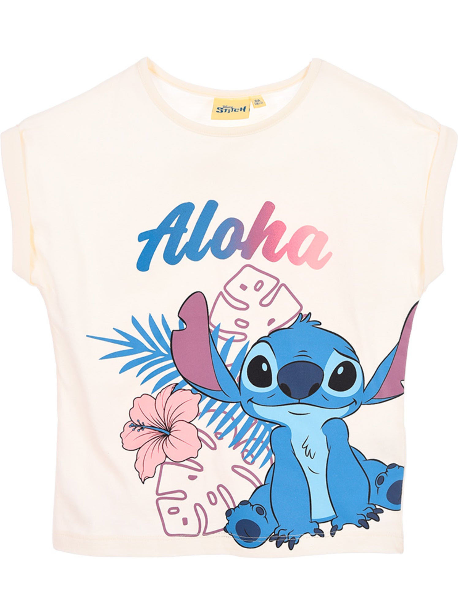 T-shirt lilo & stitch   | licence officielle - Blanc