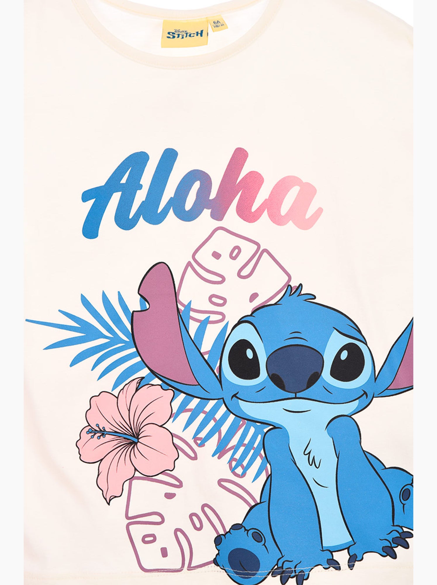 T-shirt lilo & stitch   | licence officielle - Blanc