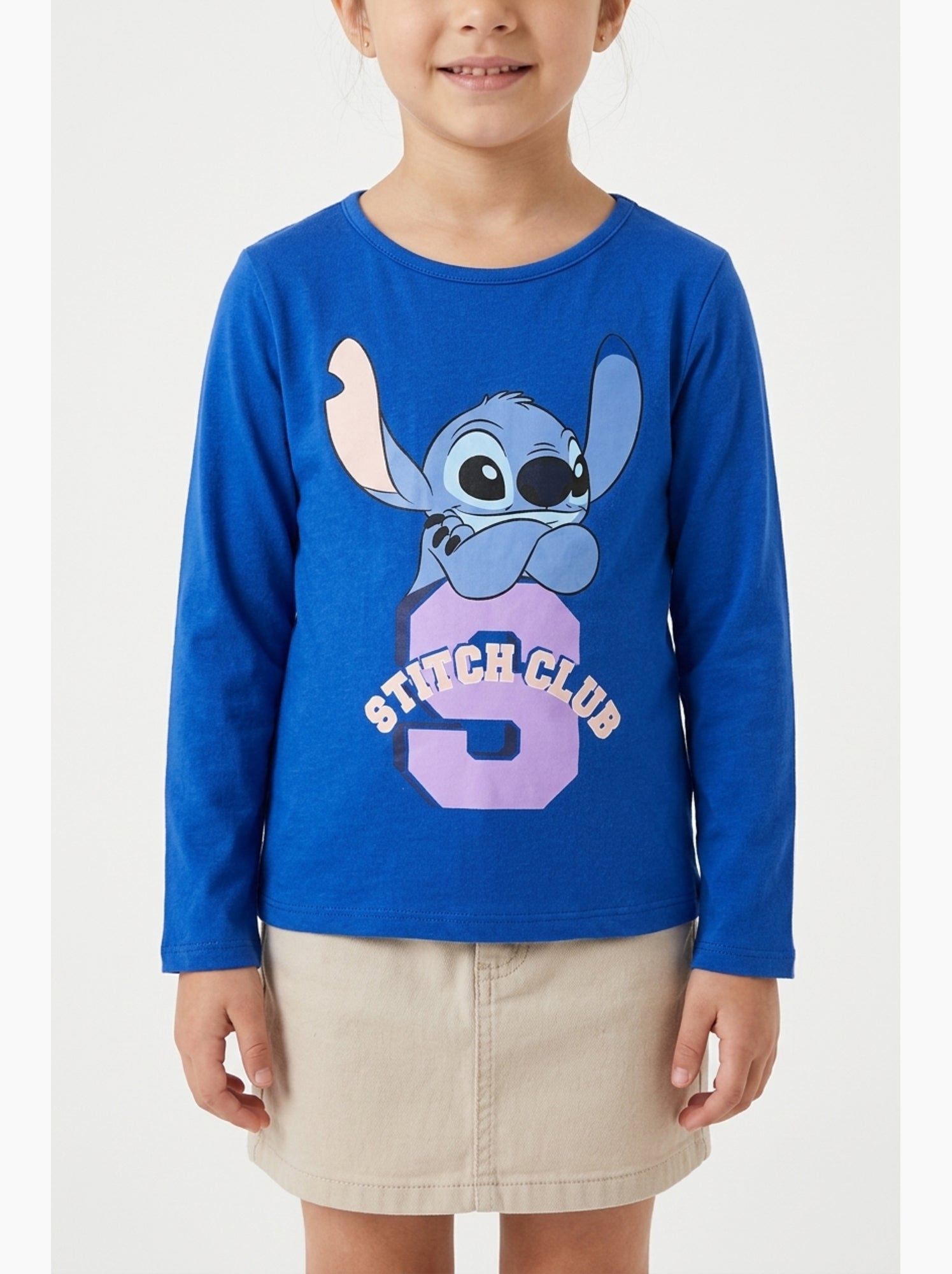 T-shirt lilo & stitch   | licence officielle - Bleu