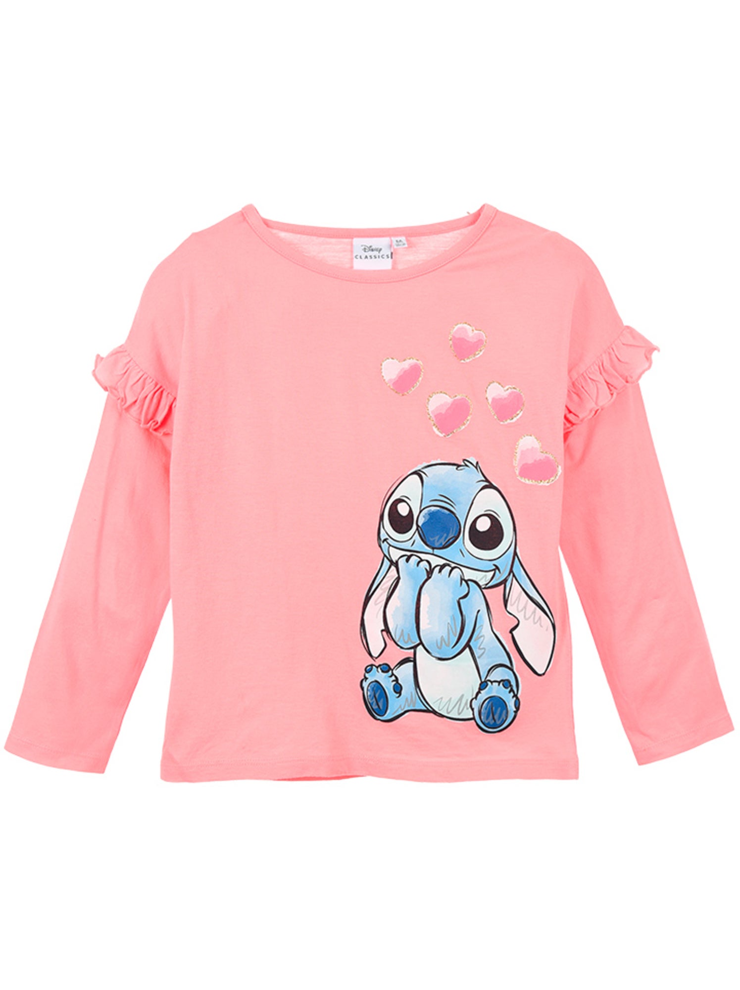 T-shirt lilo & stitch   | licence officielle - Rose
