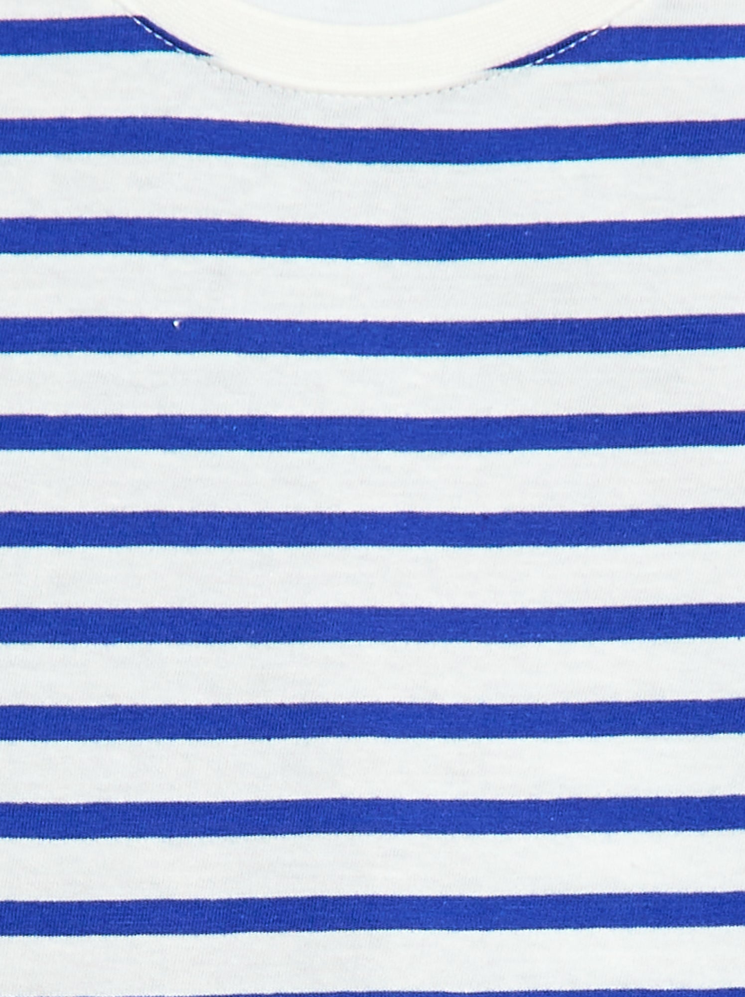 T-shirt manches courtes à motif - Bleu
