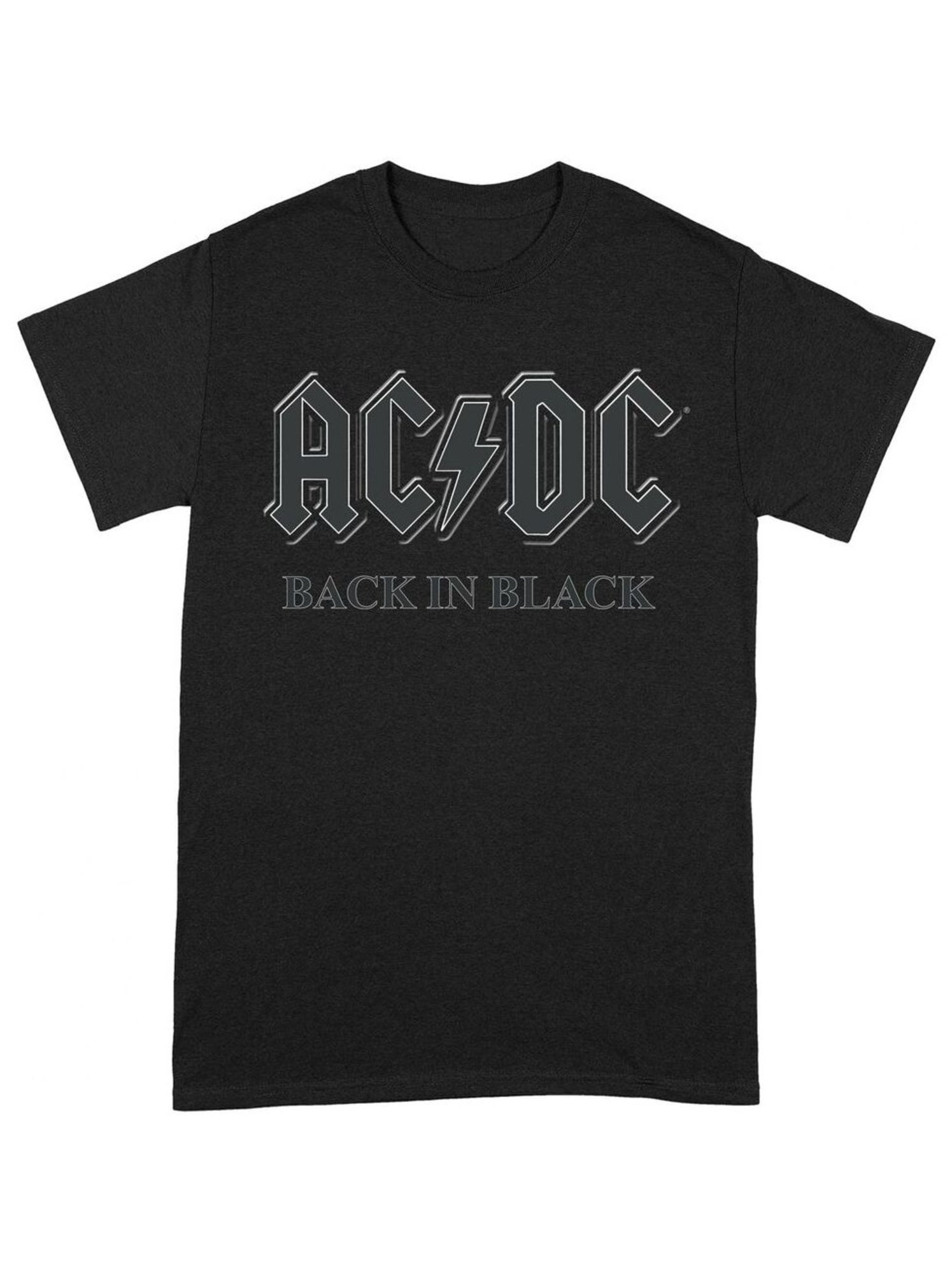 T-shirt manches courtes BACK IN BLACK - AC/DC - Noir Gris