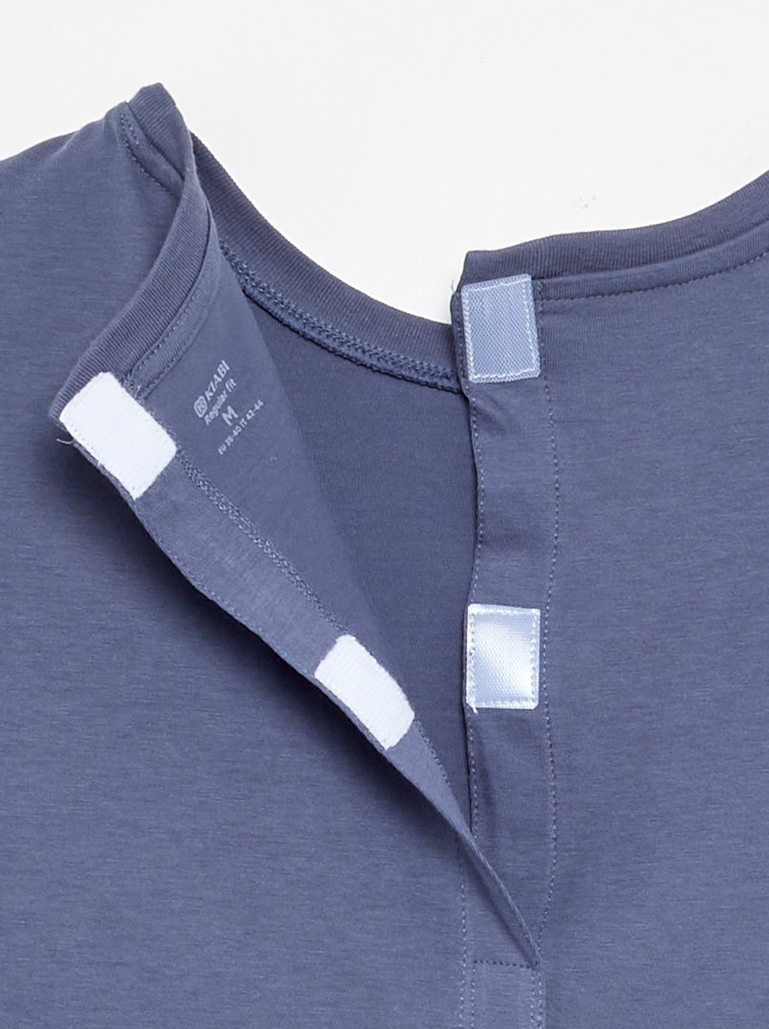 T-shirt manches courtes uni - collection facile à enfiler - Bleu