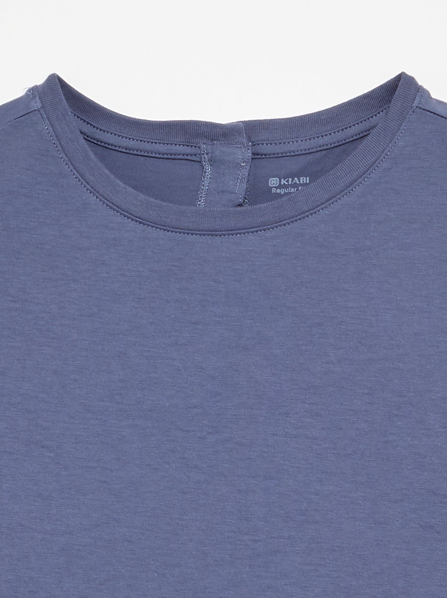 T-shirt manches courtes uni - collection facile à enfiler - Bleu
