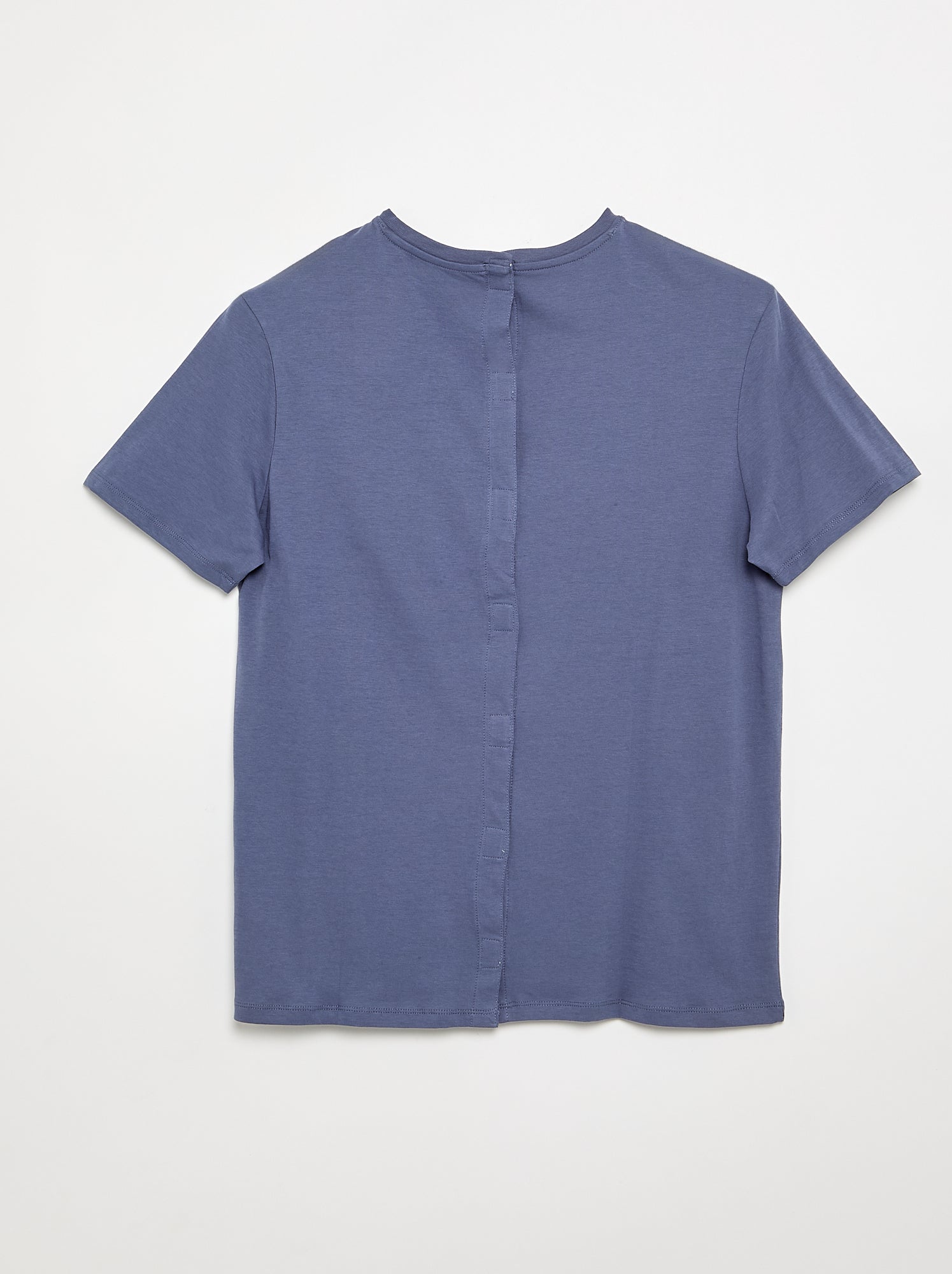 T-shirt manches courtes uni - collection facile à enfiler - Bleu