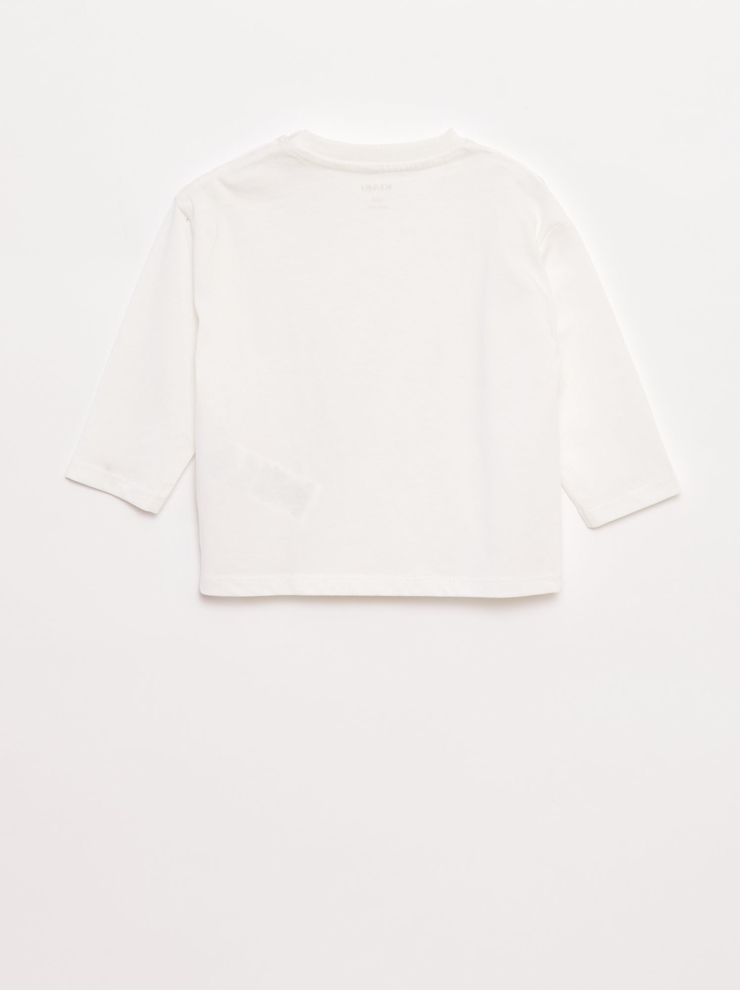 T-shirt manches longues et poche poitrine - Blanc