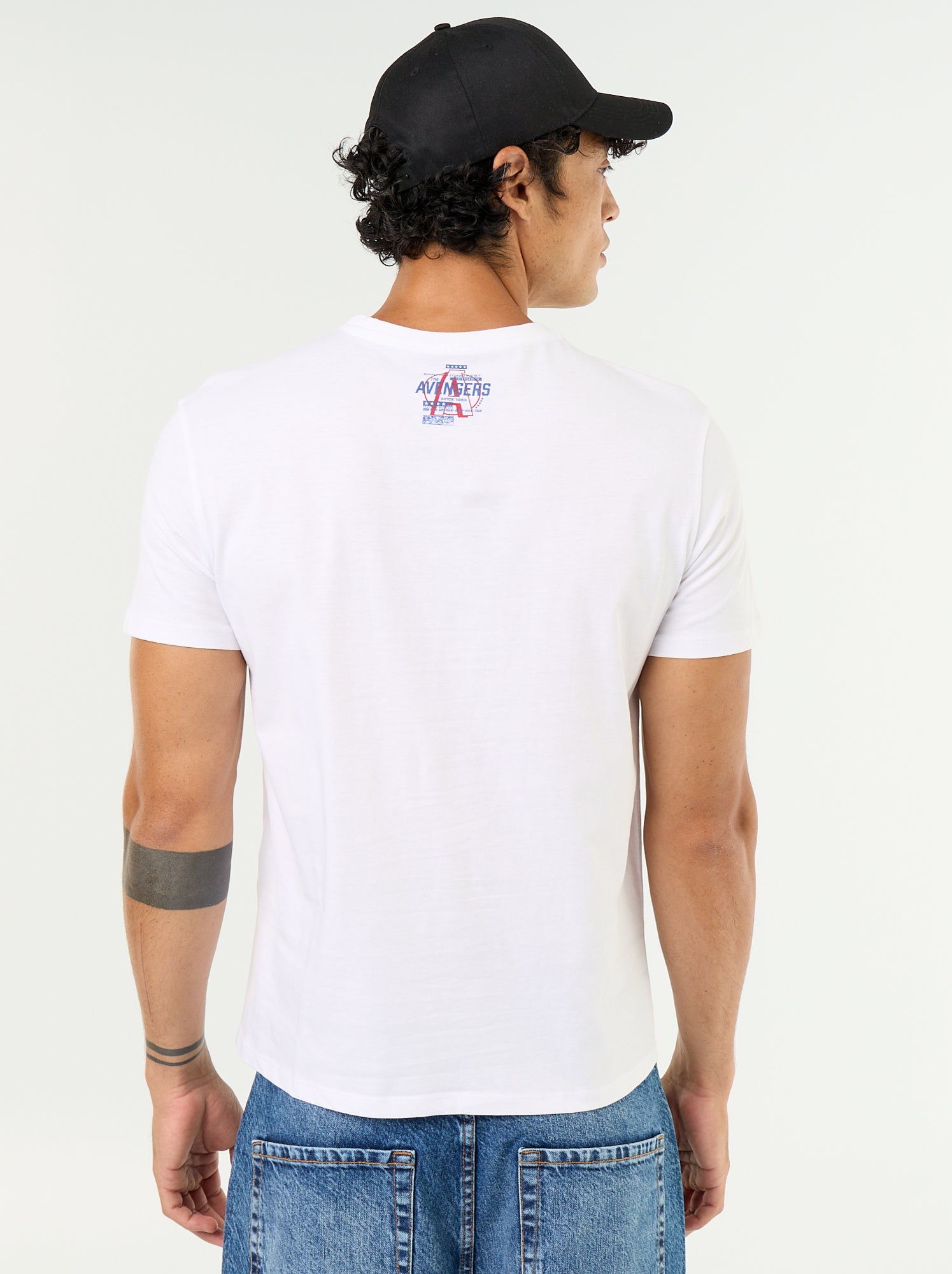 T-shirt 'Marvel' à manches courtes - Blanc