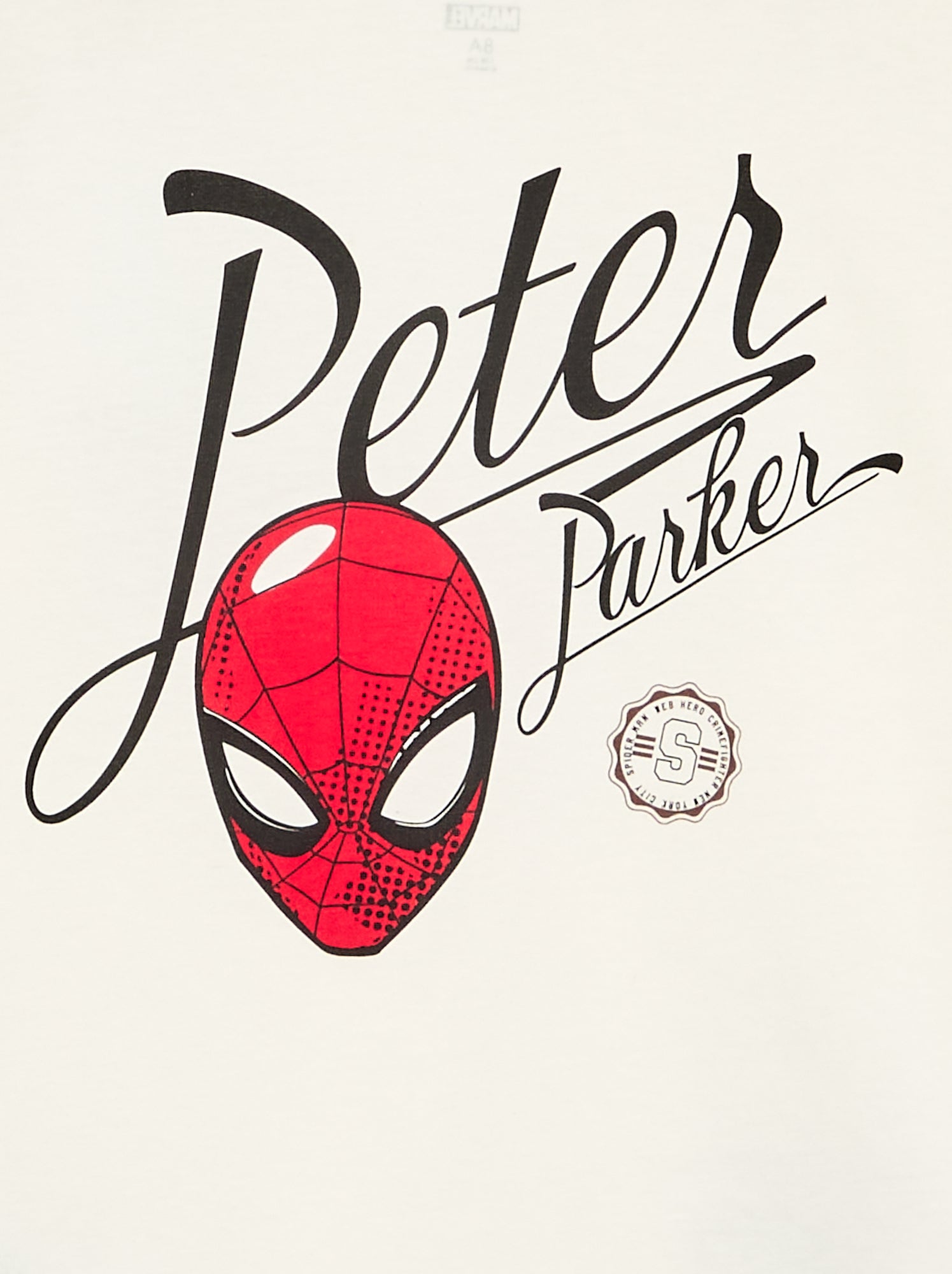 T-shirt 'Marvel' 'Spider-man' à manches longues - Blanc