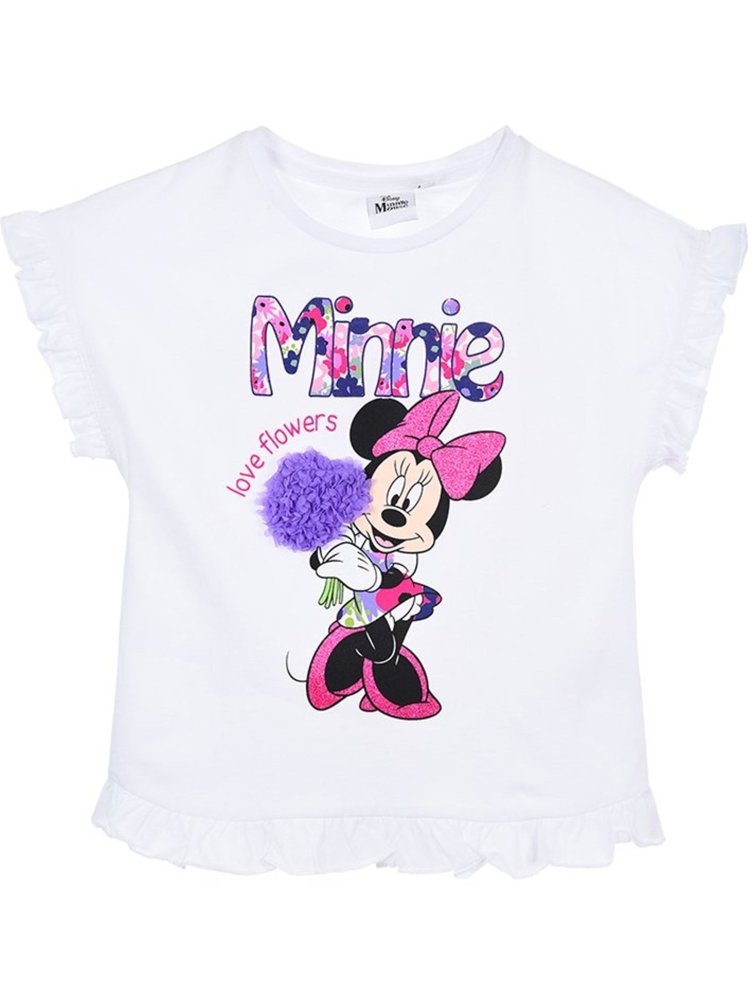 T-Shirt Minnie Mouse | Licence Officielle - Blanc