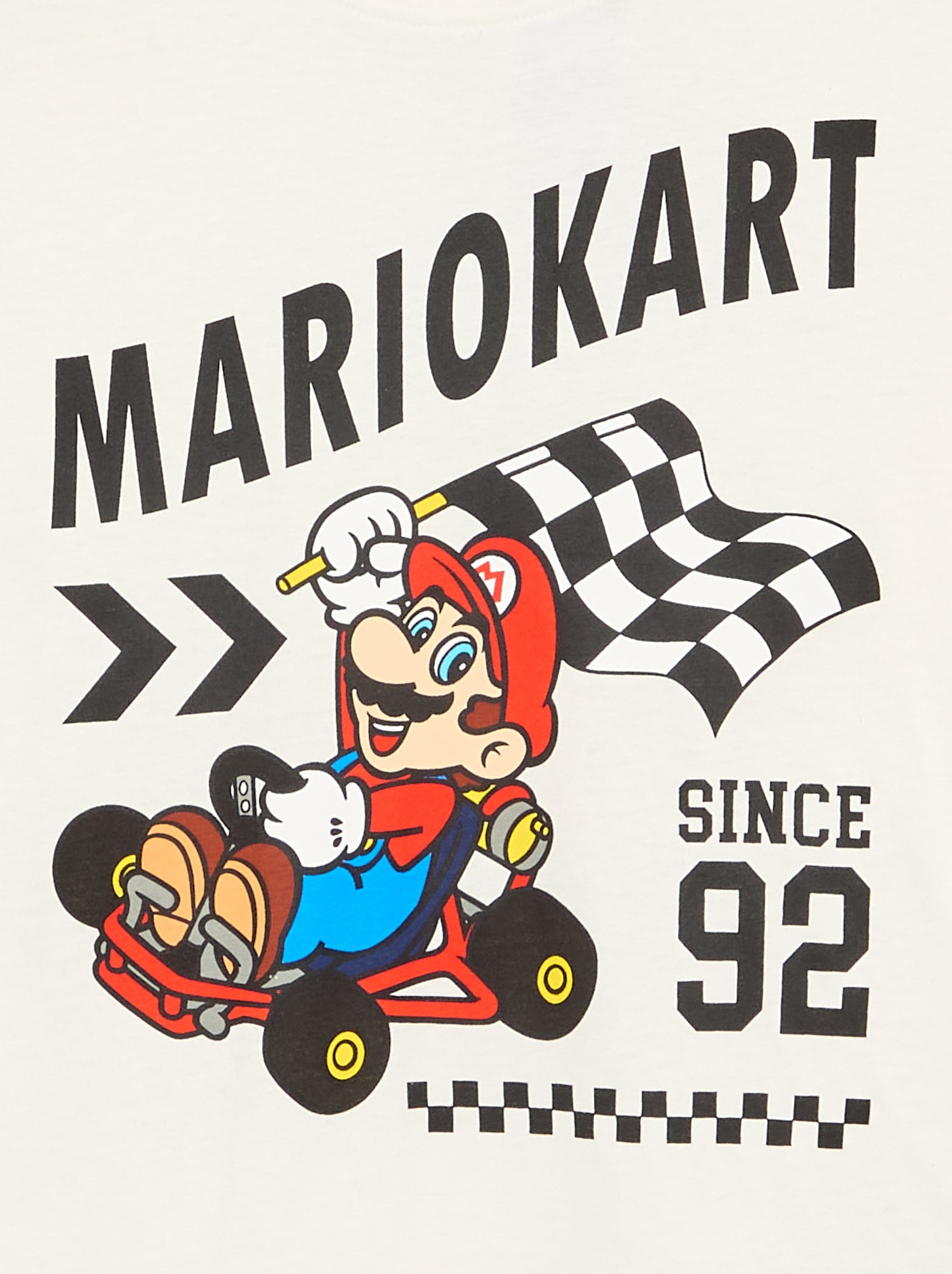 T-shirt 'Nintendo' 'Mario' manches longues - Blanc