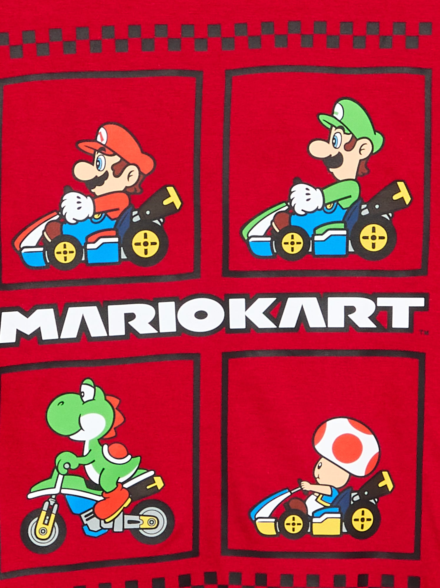 T-shirt 'Nintendo' 'Mario' manches longues - Rouge