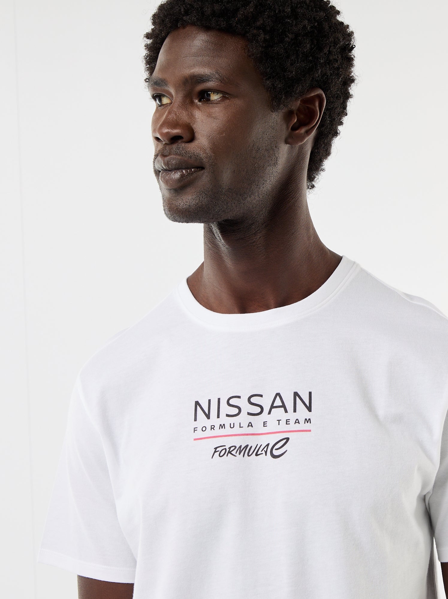 T-shirt 'Nissan' 'Formula E Team' à manches courtes - Blanc
