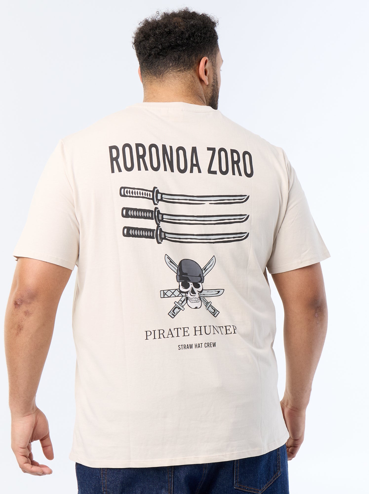 T-shirt 'One Piece' à manches courtes - Gris