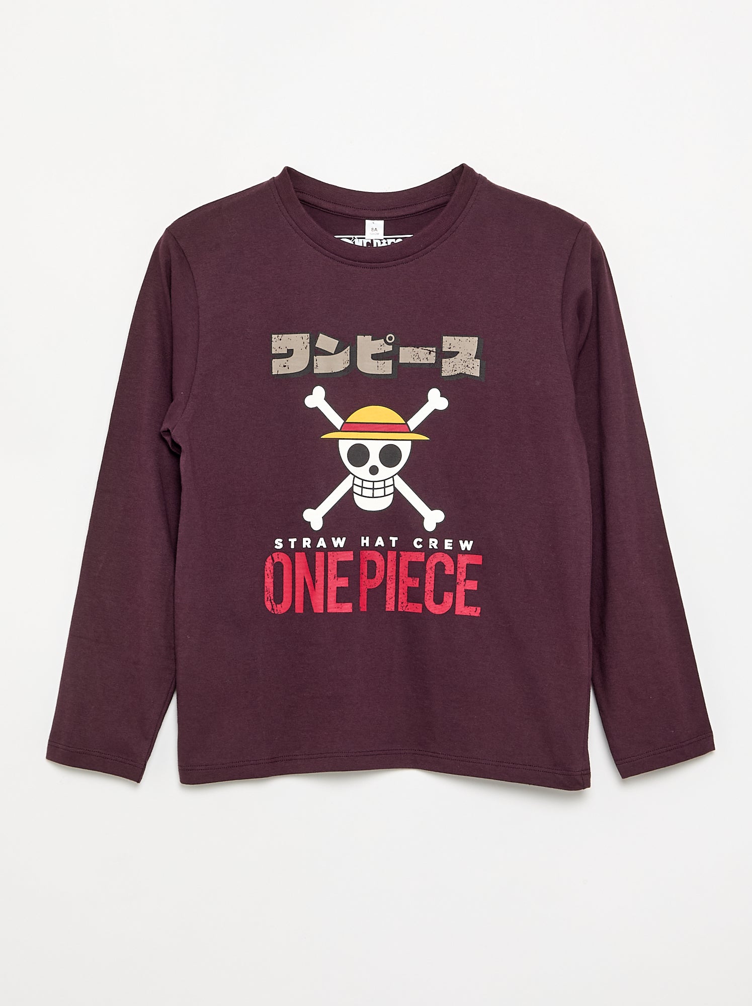 T-shirt 'One Piece' à manches longues - Violet