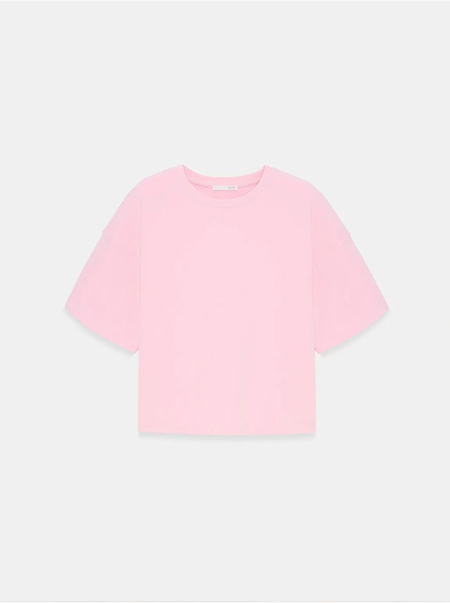 T-shirt oversize en coton à col rond dilvin - Rose clair